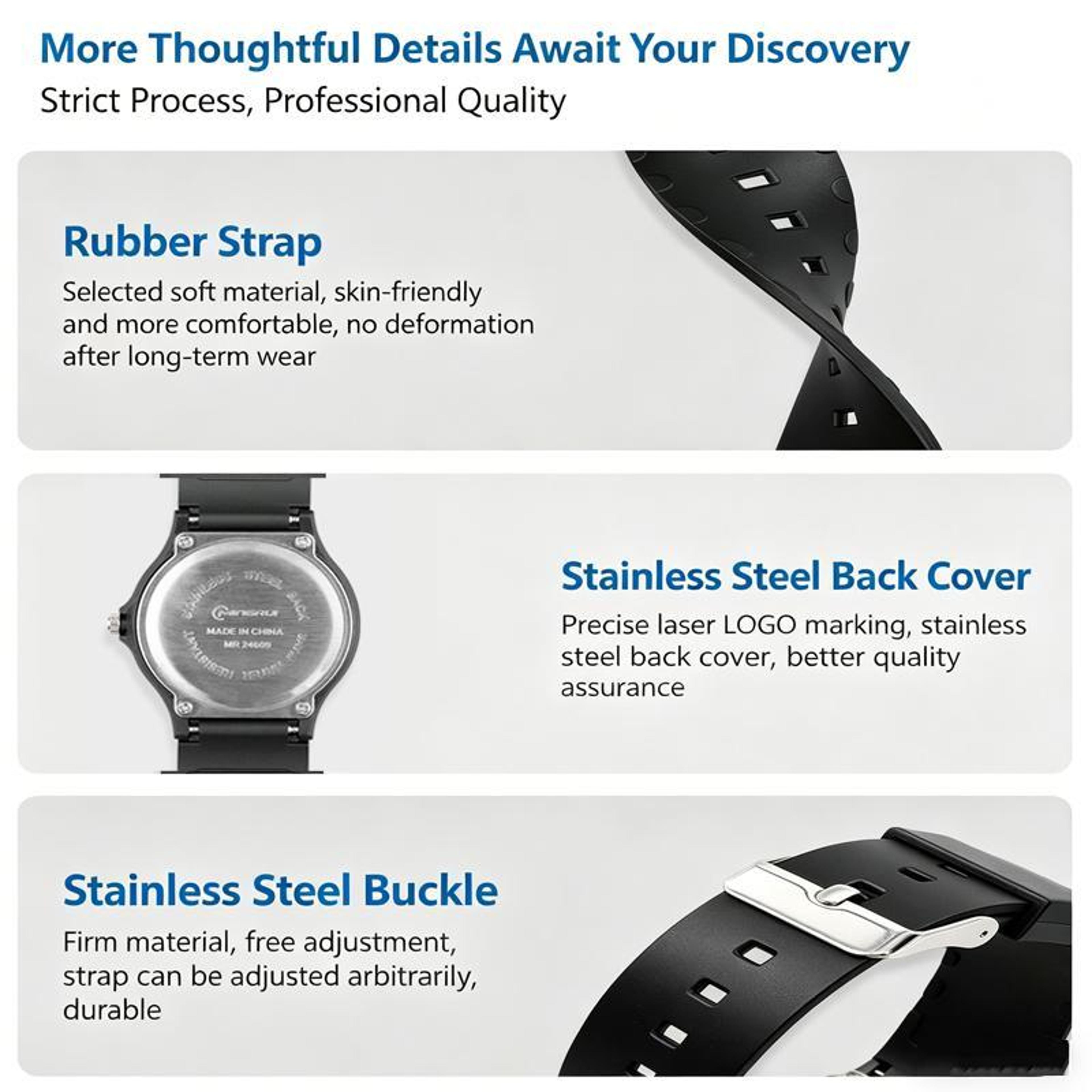 MINGRUI Student Analog Watch Waterproof Quartz Watch For Boys Girls With Silent Movement 8