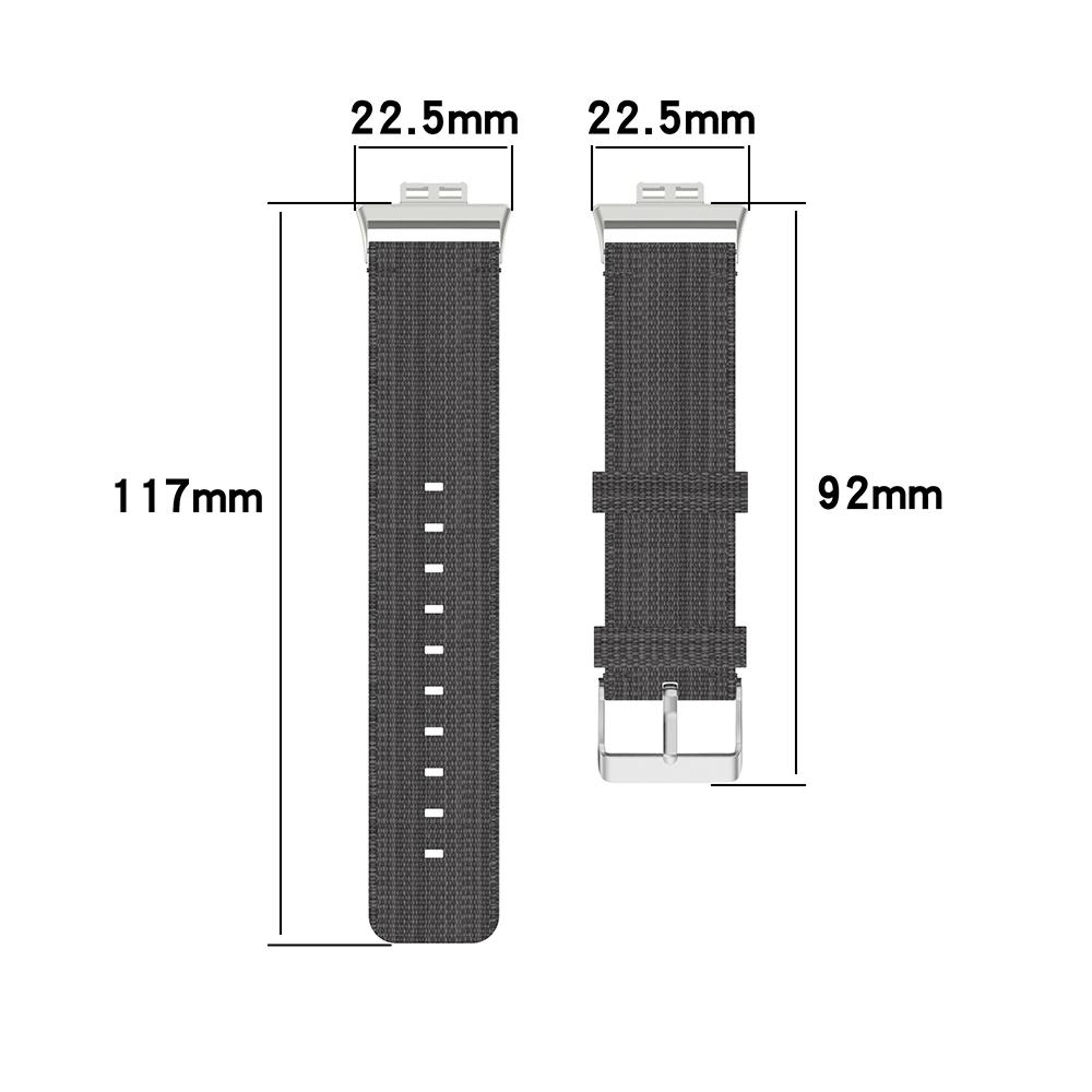 Huawei Watch Fit Nylon Braided Watch Band Adjustable Soft Replacement Strap 7