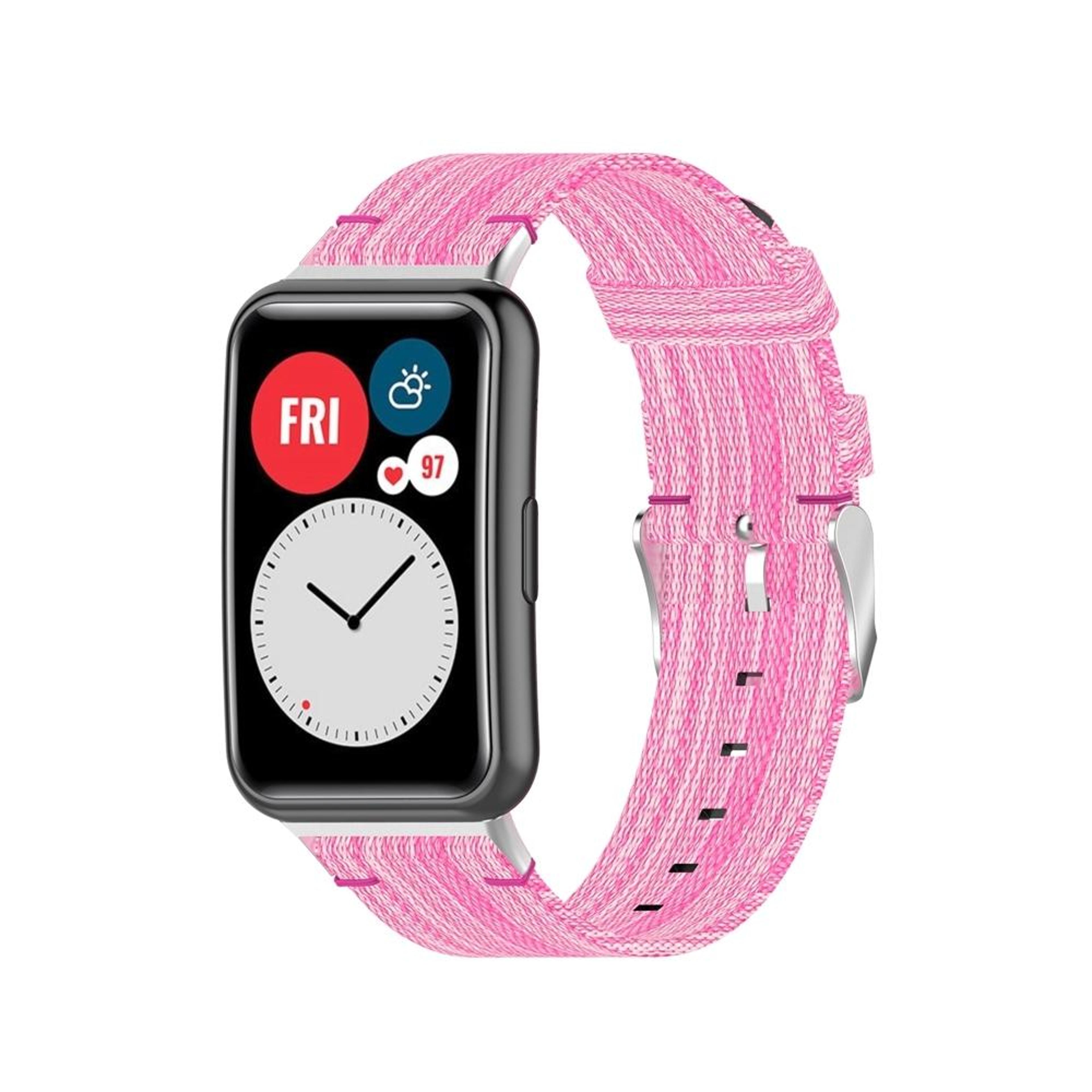Huawei Watch Fit Nylon Braided Watch Band Adjustable Soft Replacement Strap 9