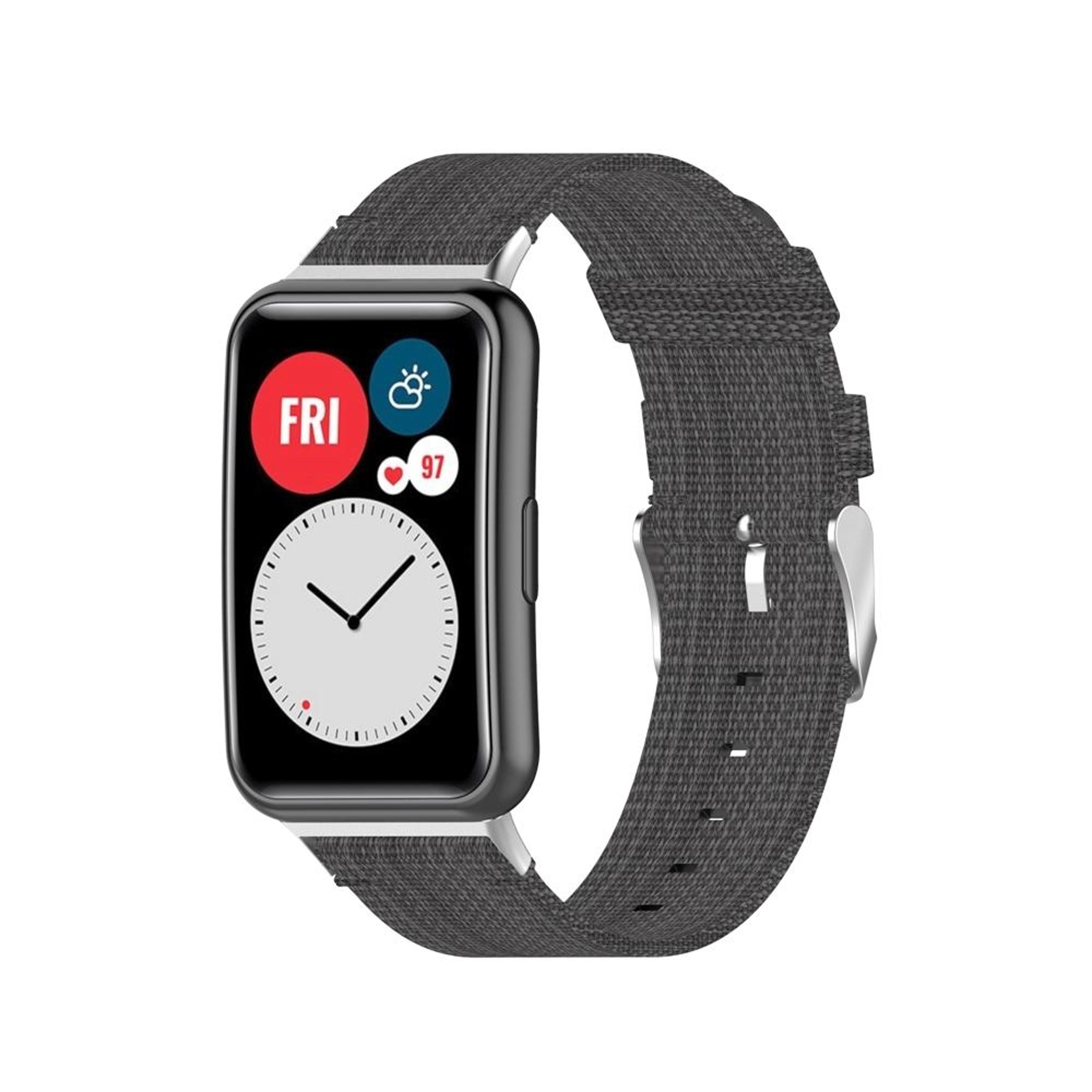 Huawei Watch Fit Nylon Braided Watch Band Adjustable Soft Replacement Strap 15