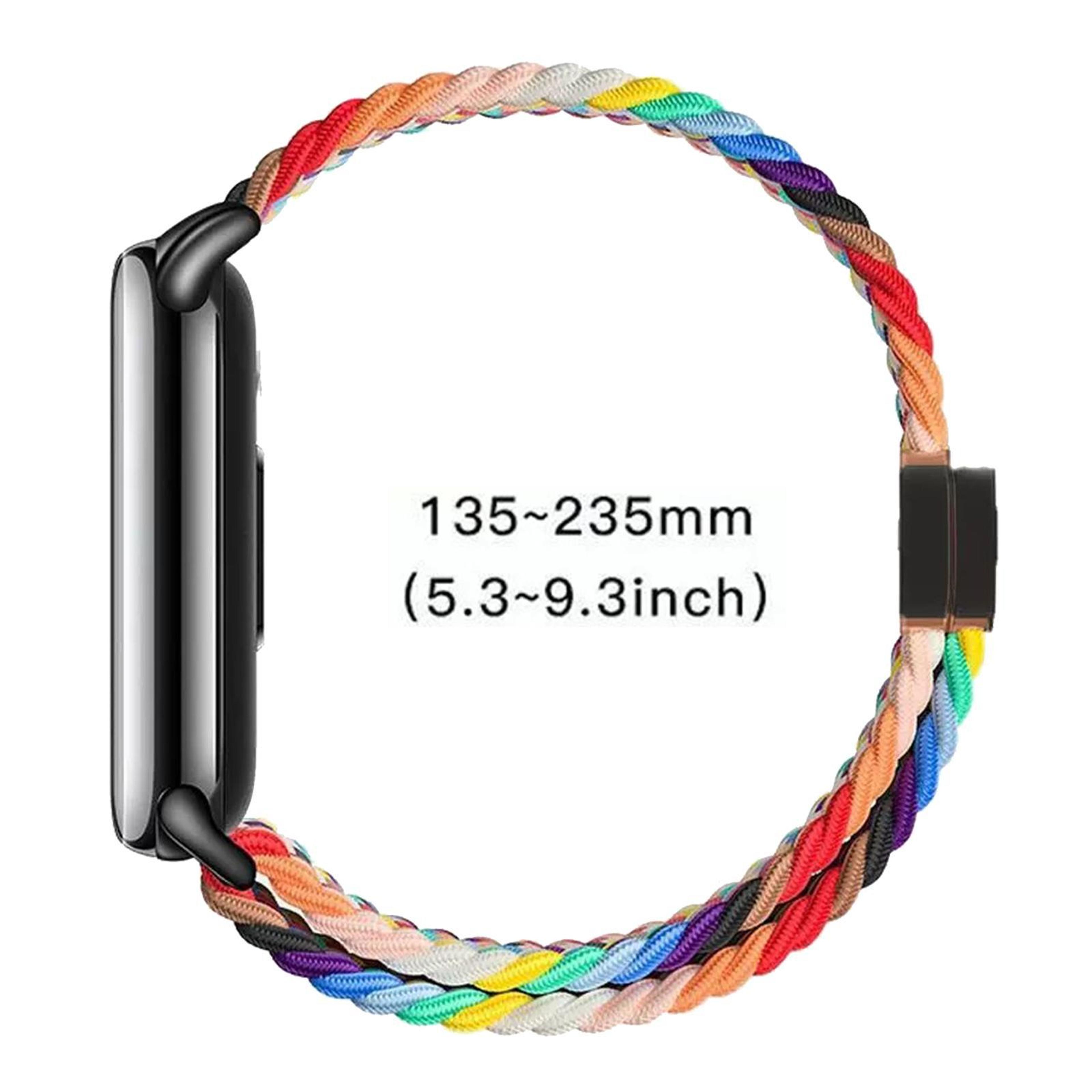 Xiaomi Smart Band 10 9 8 Braided Nylon Watch Band With Magnetic Buckle Adjustable Replacement Strap 5