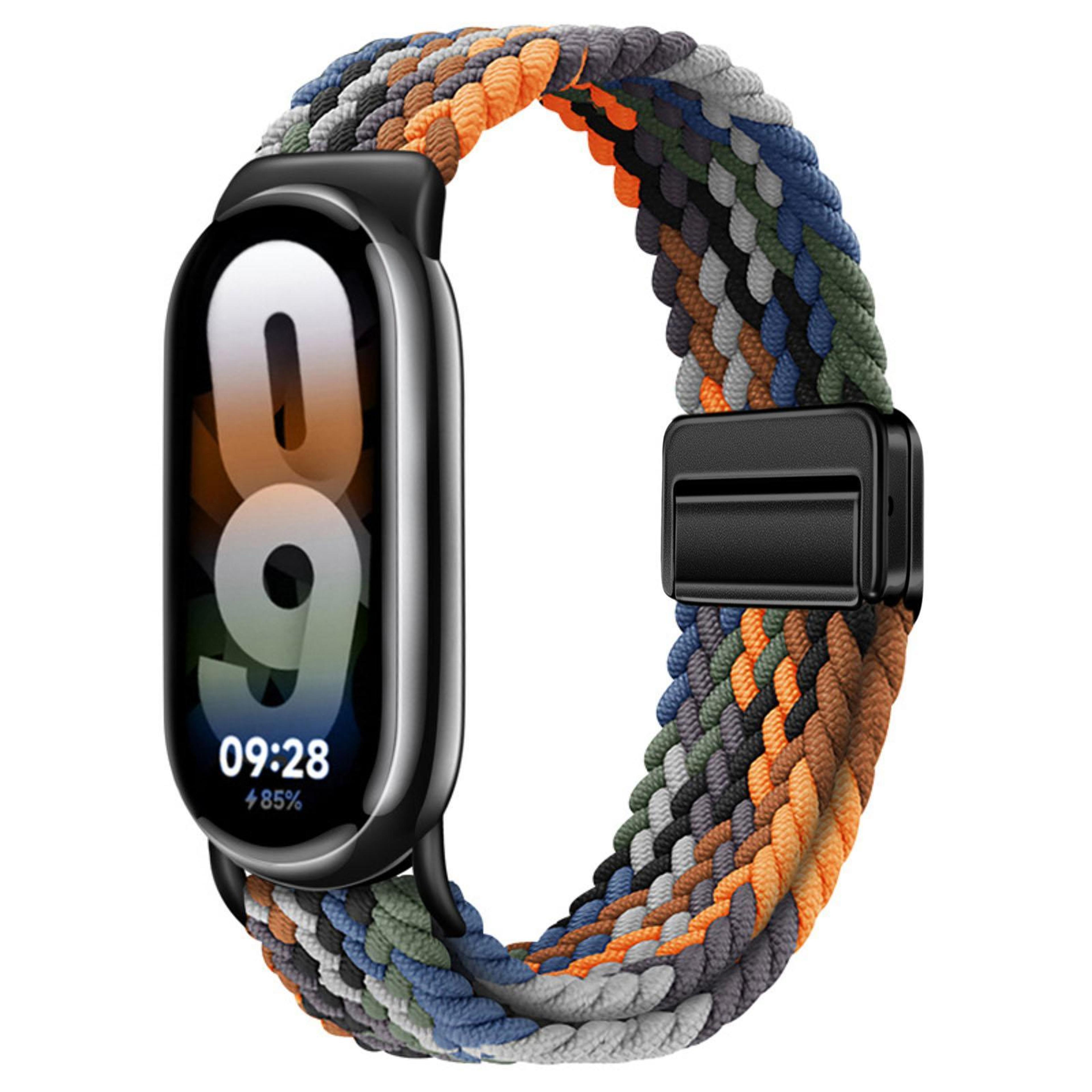 Xiaomi Smart Band 10 9 8 Braided Nylon Watch Band With Magnetic Buckle Adjustable Replacement Strap 4