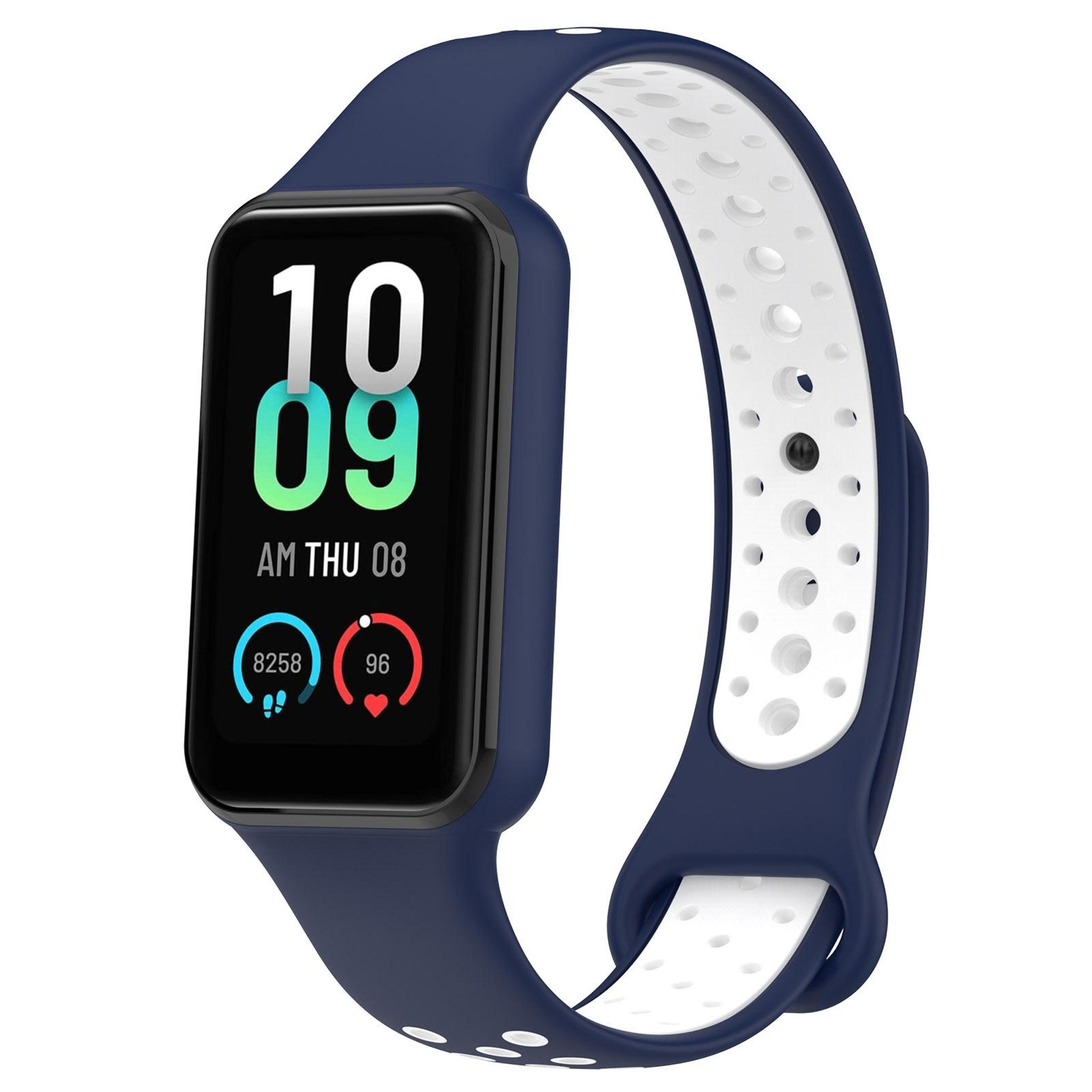 Xiaomi Smart Band 8 Active Silicone Watch Band Dual Color Sports Watch Strap Breathable Replacement 4