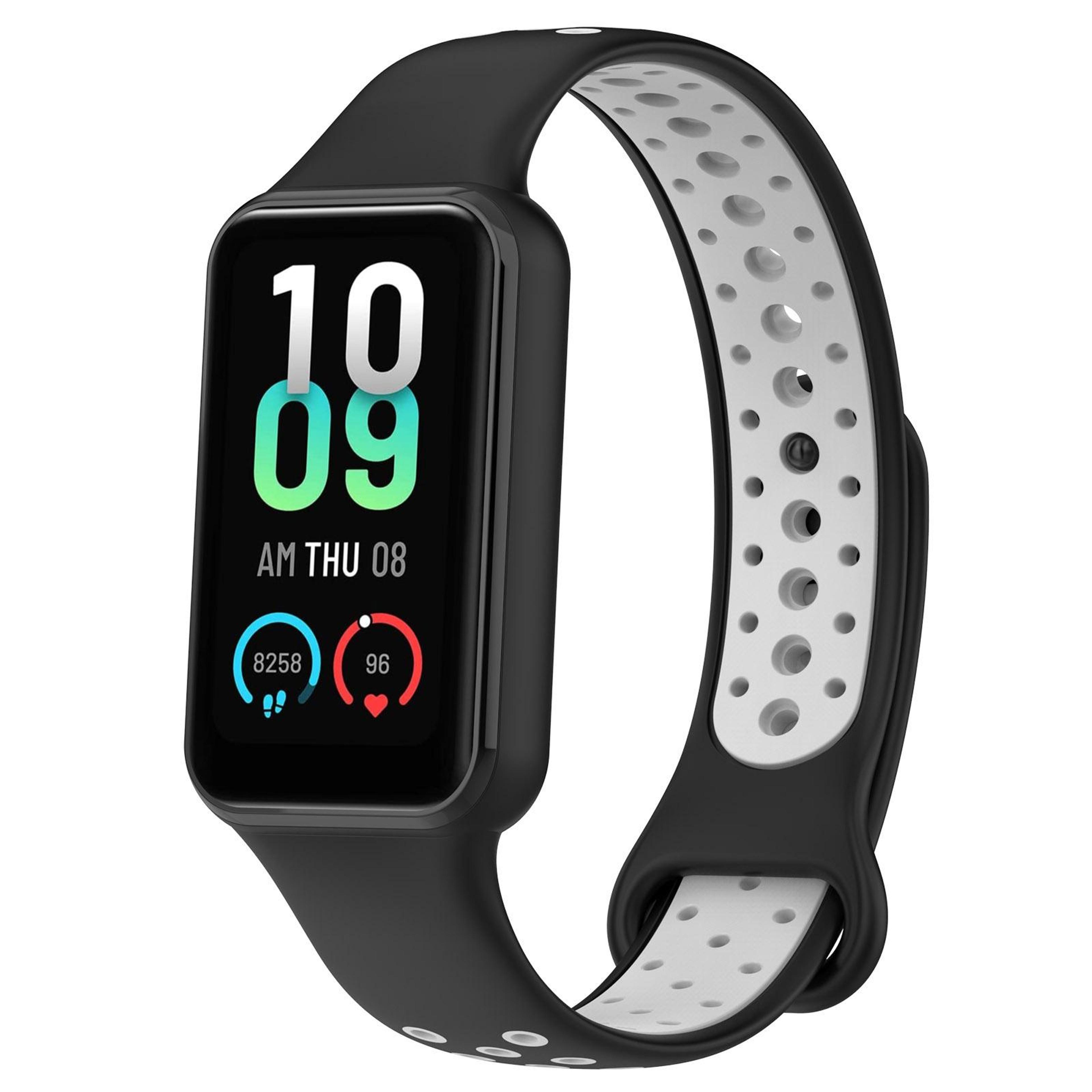 Xiaomi Smart Band 8 Active Silicone Watch Band Dual Color Sports Watch Strap Breathable Replacement 13