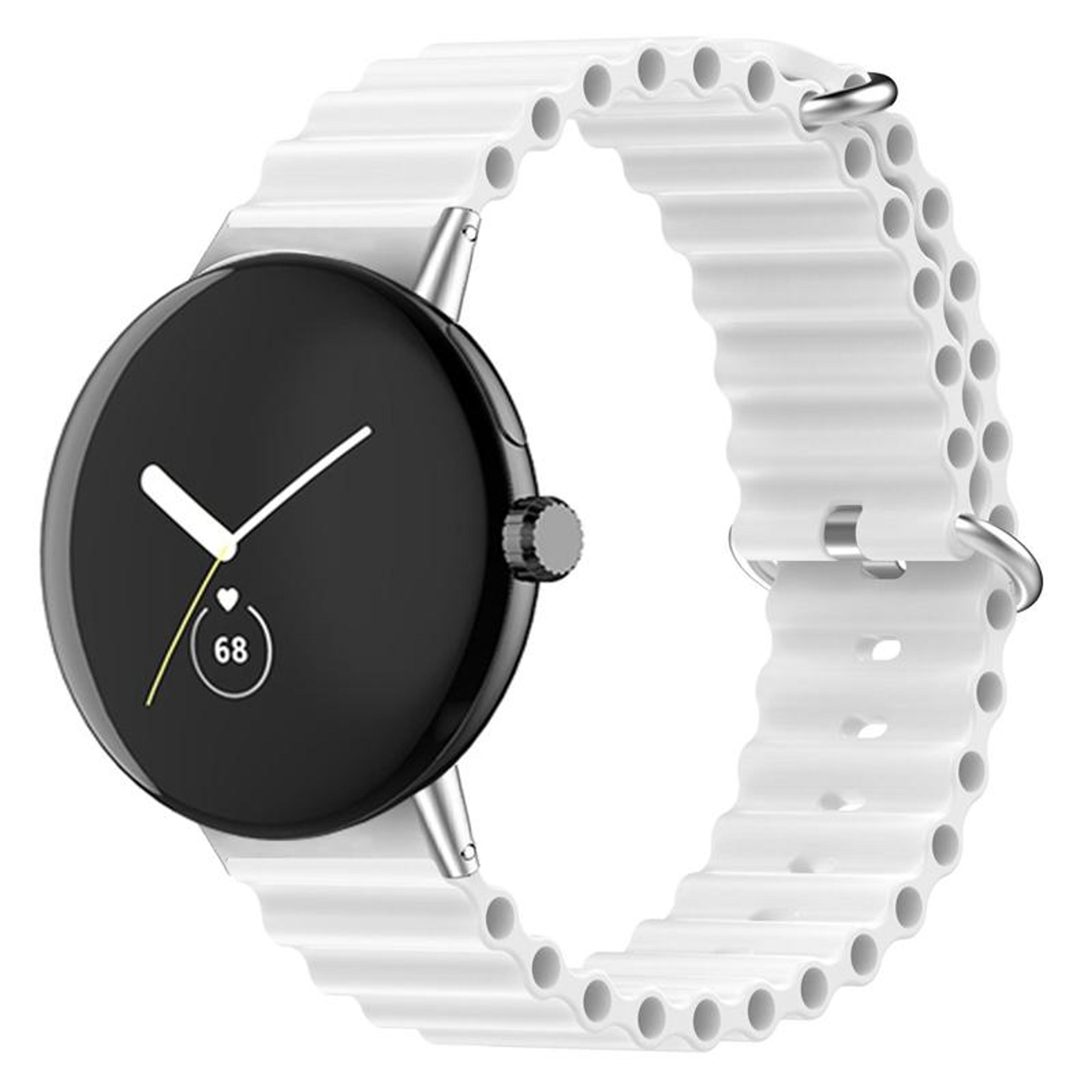 Google Pixel Watch 4 3 2 1 Silicone Watch Band Ocean Soft Adjustable Replacement Strap 41mm 7