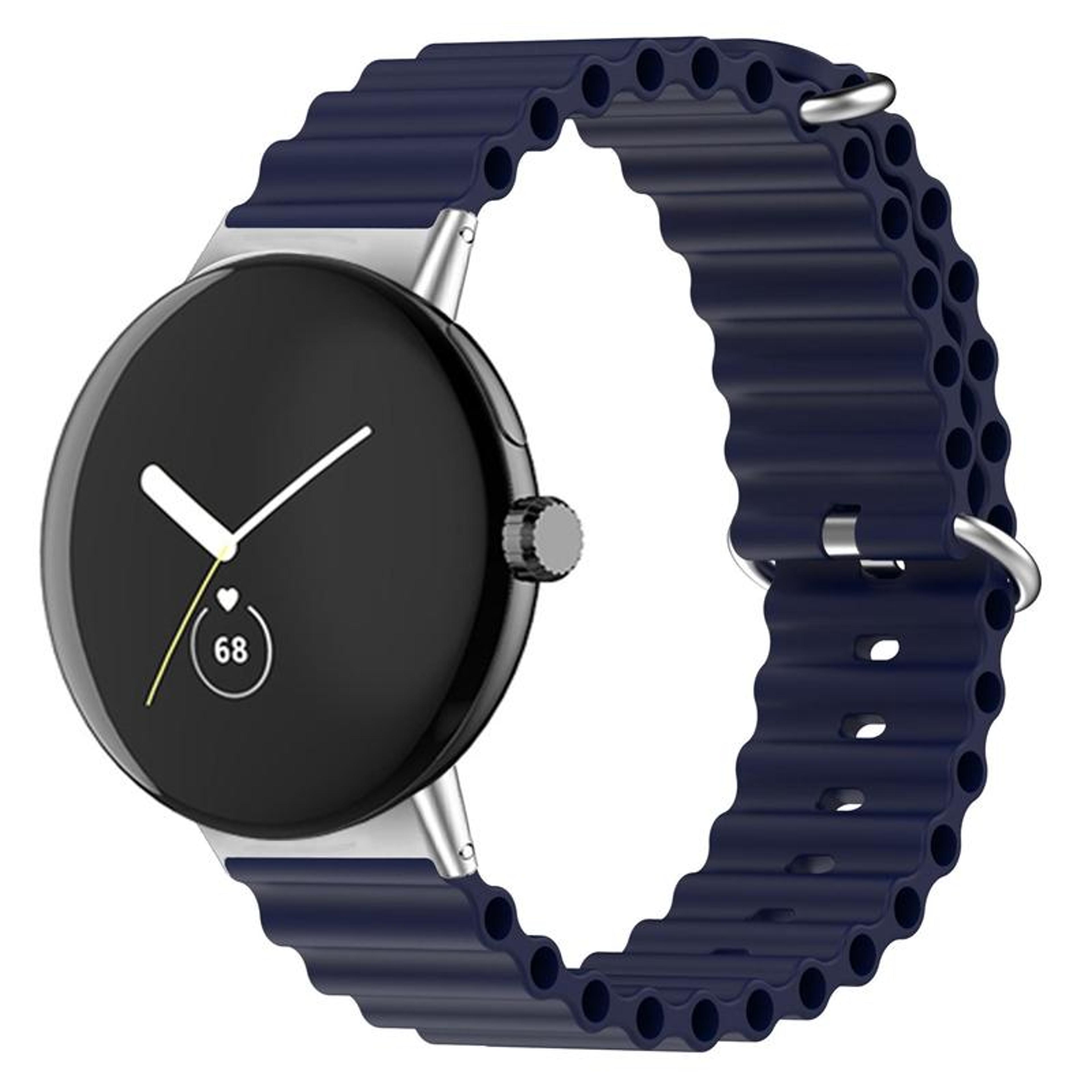 Google Pixel Watch 4 3 2 1 Silicone Watch Band Ocean Soft Adjustable Replacement Strap 41mm 1