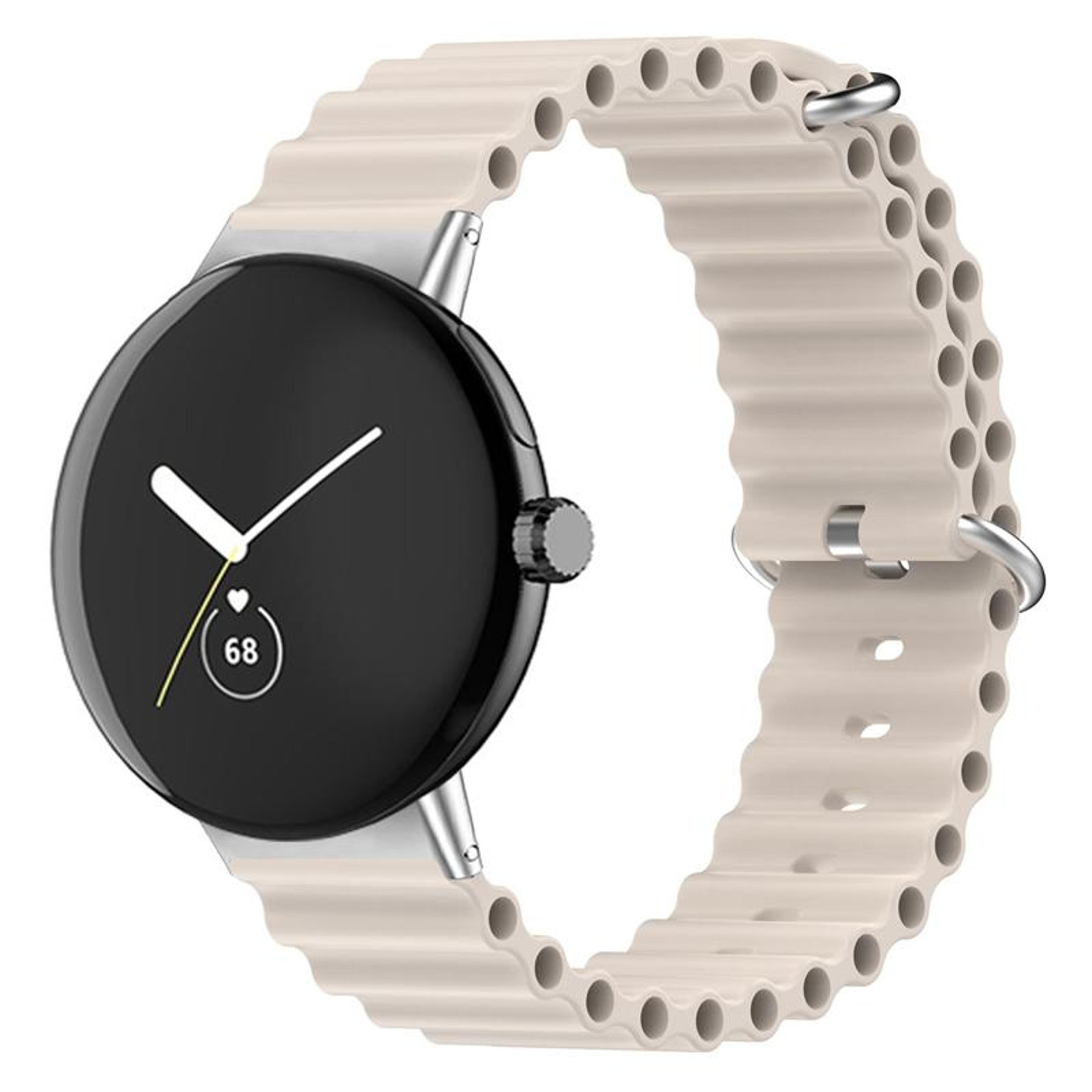 Google Pixel Watch 4 3 2 1 Silicone Watch Band Ocean Soft Adjustable Replacement Strap 41mm 13