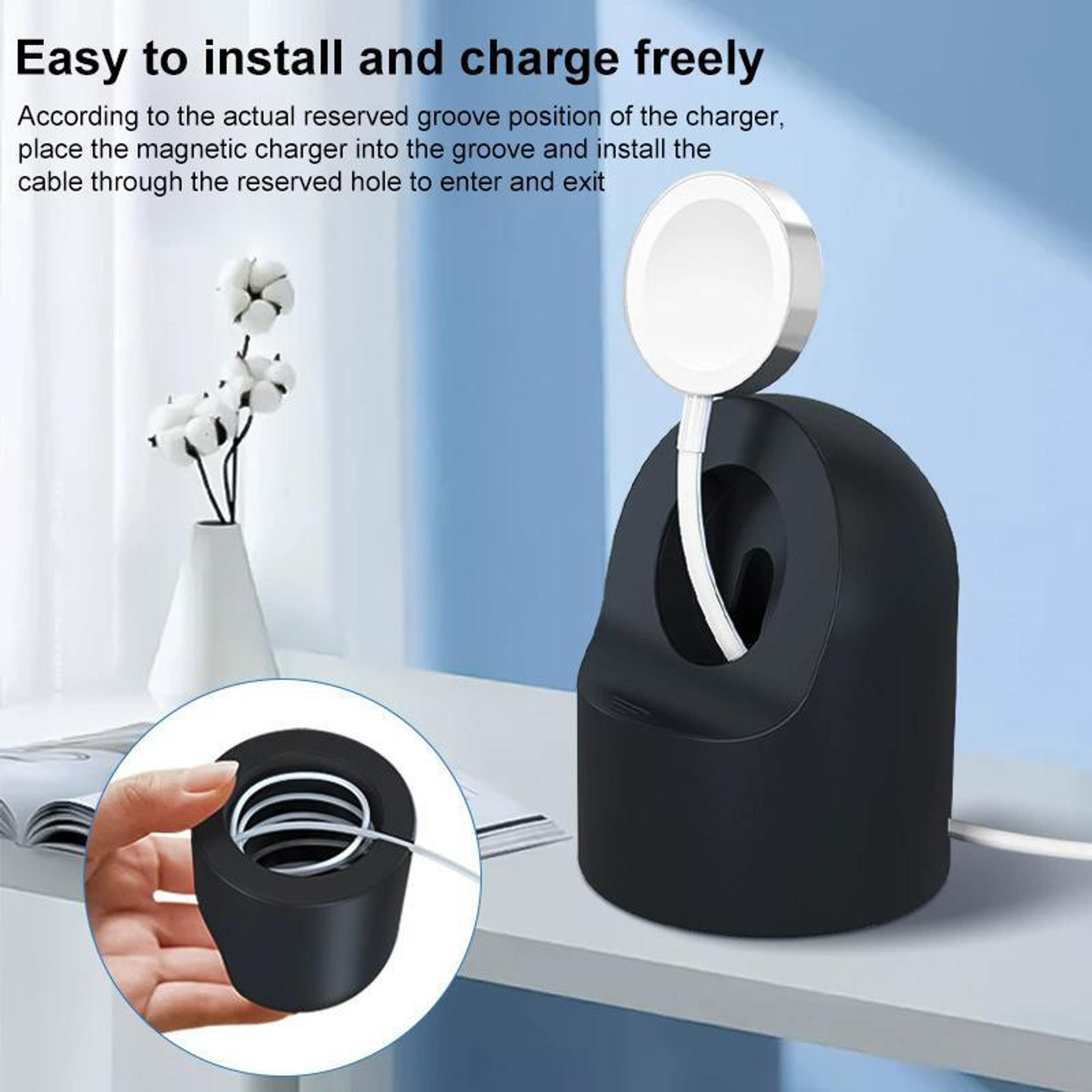 XDfind Apple Watch Charging Stand Silicone Apple Watch Charger Holder Dock 2