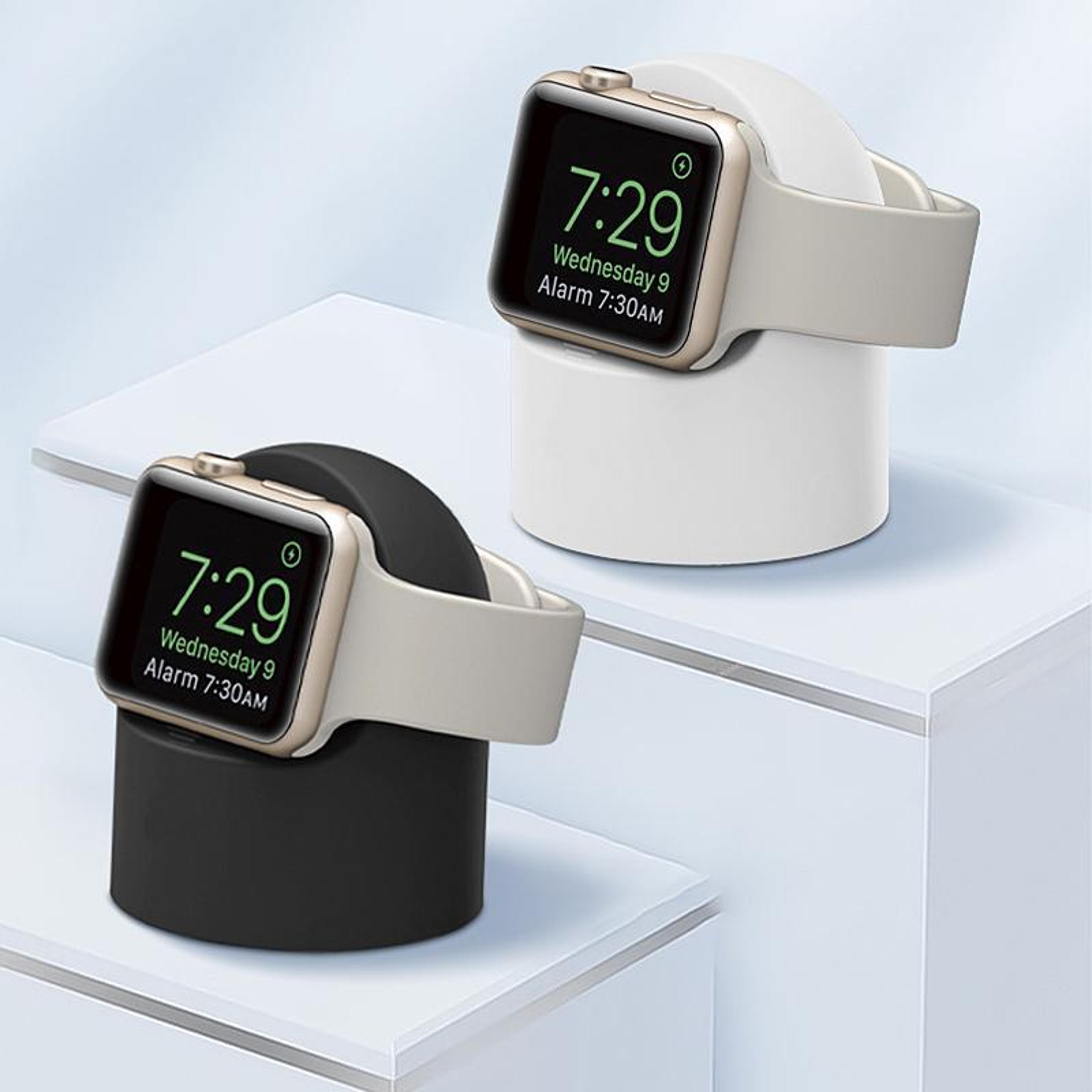 XDfind Apple Watch Charging Stand Silicone Apple Watch Charger Holder Dock 4