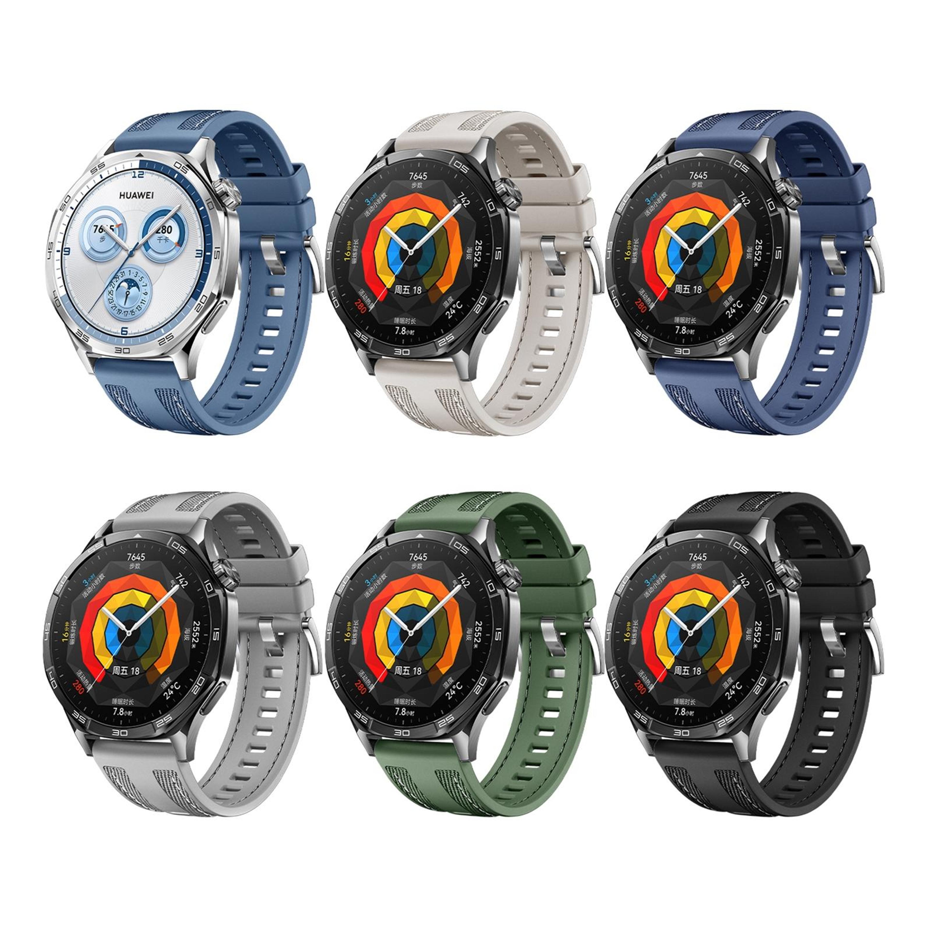 Honor Watch 4 Pro 22mm Watch Band Hybrid Silicone Watch Strap With Quick Release Connector 10