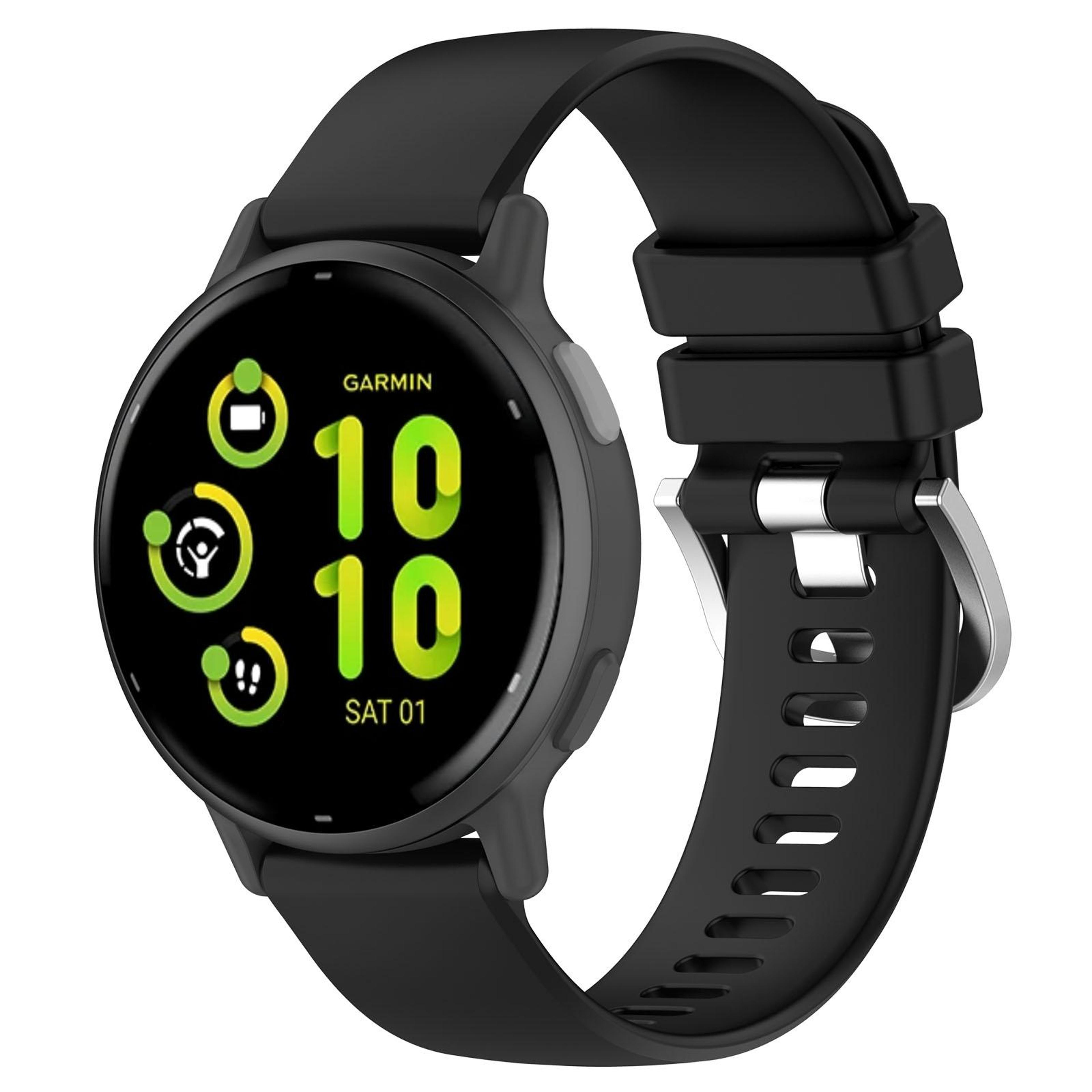 Garmin Vivoactive 5 Active 5 Silicone Watch Band 20mm Soft Adjustable Replacement Strap 12