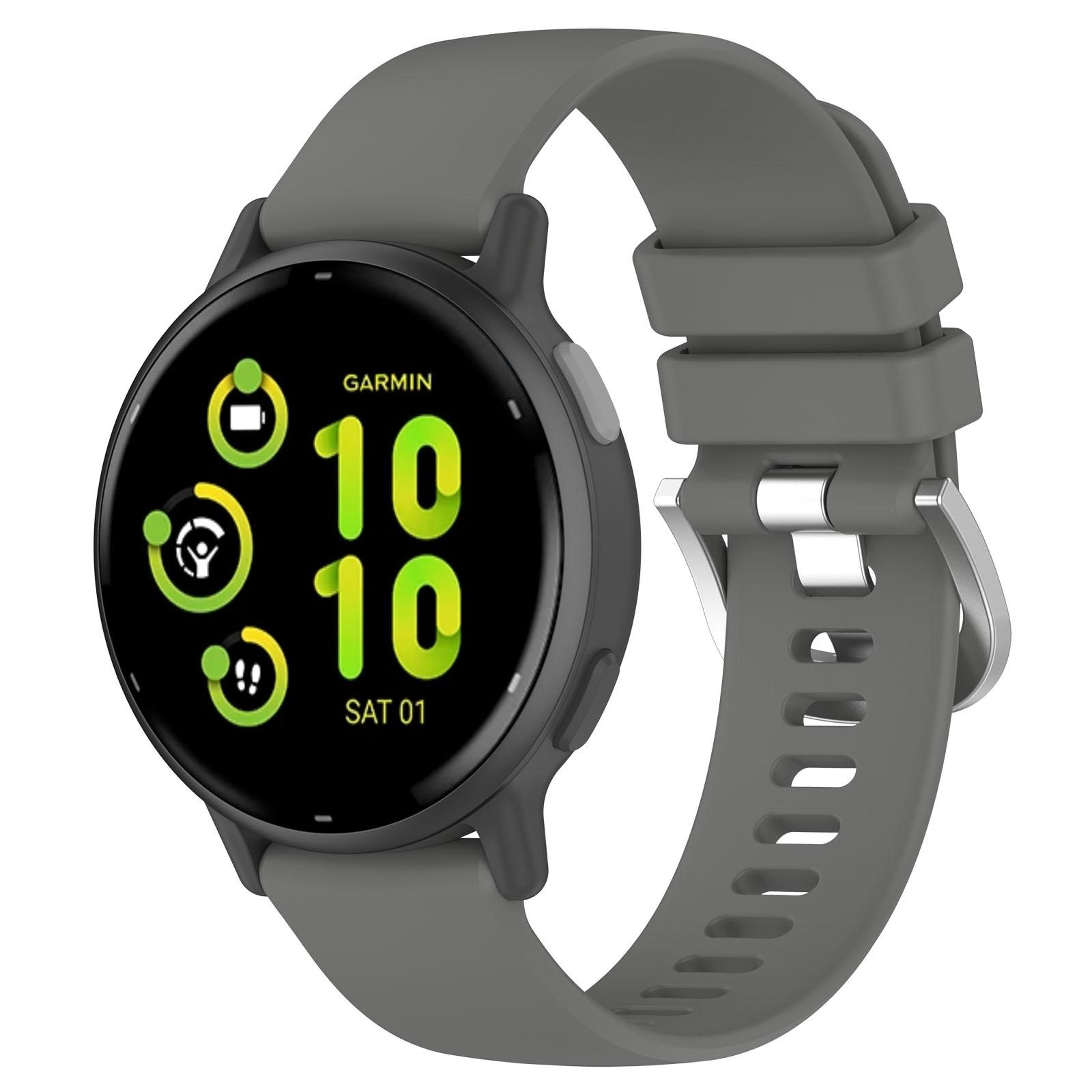 Garmin Vivoactive 5 Active 5 Silicone Watch Band 20mm Soft Adjustable Replacement Strap 15