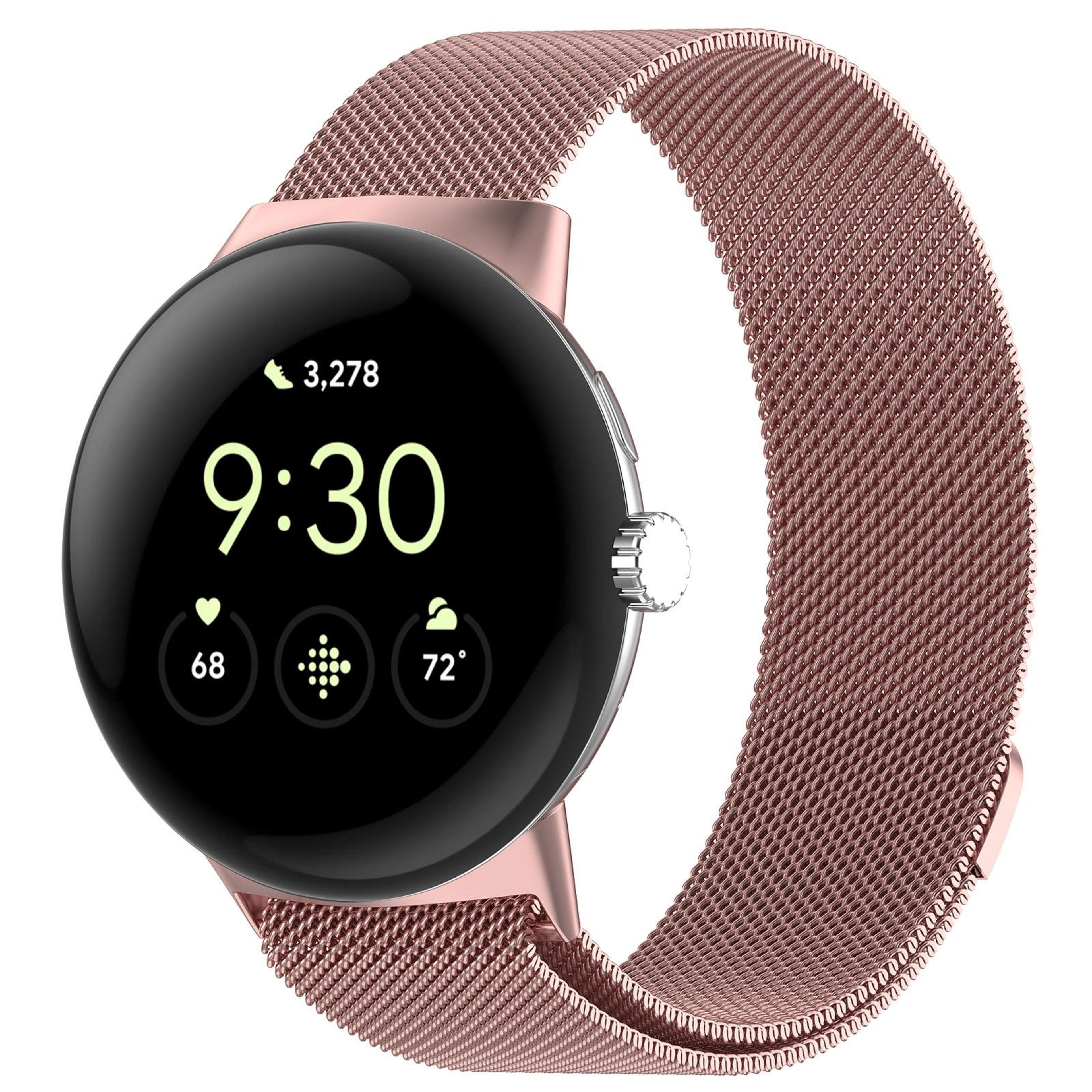 Google Pixel Watch 2 Milanese Mesh Band Magnetic Stainless Steel Watch Band 11