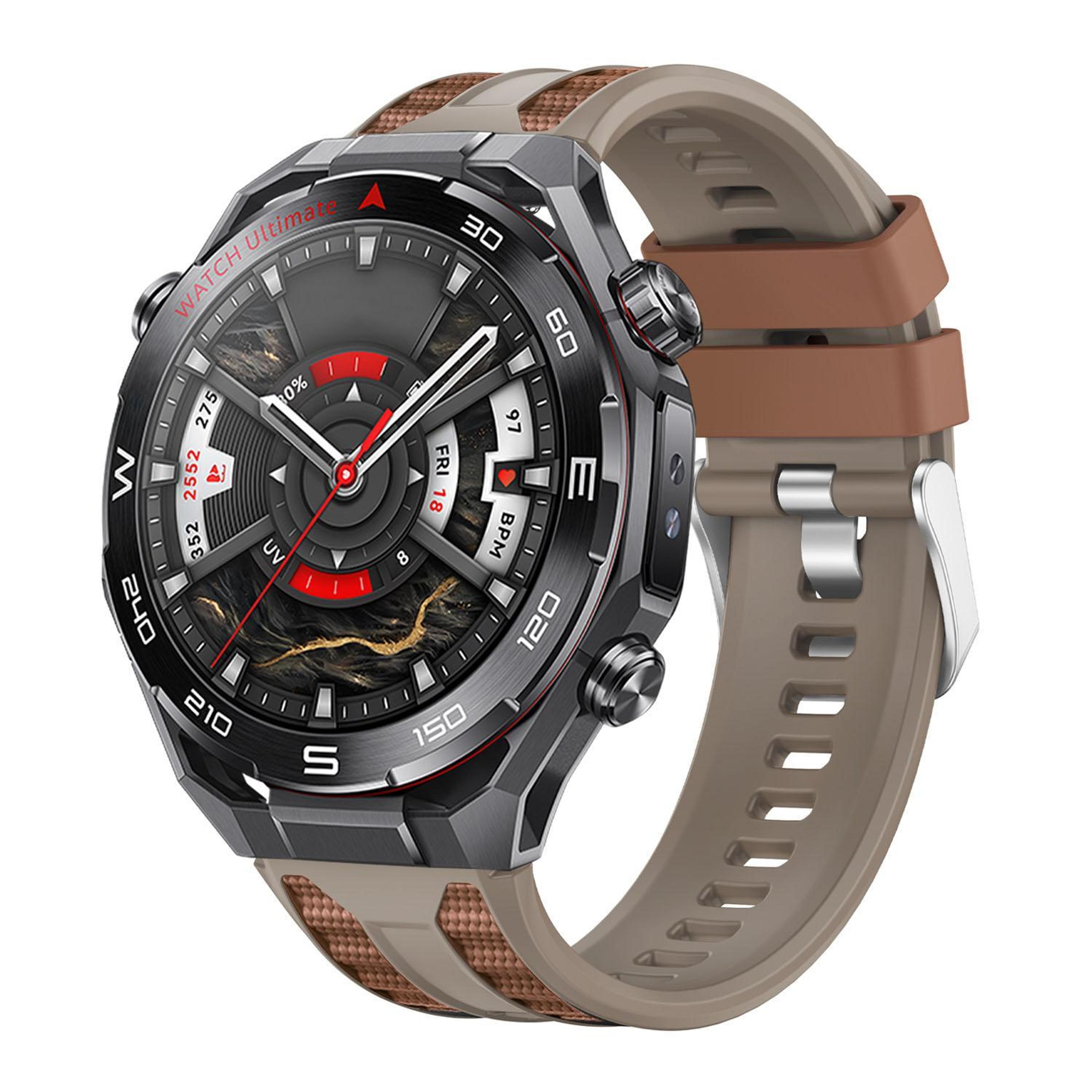 Huawei Watch Ultimate 2 Silicone Watch Band Two Color Sport Replacement Strap With Push Button Clas 11