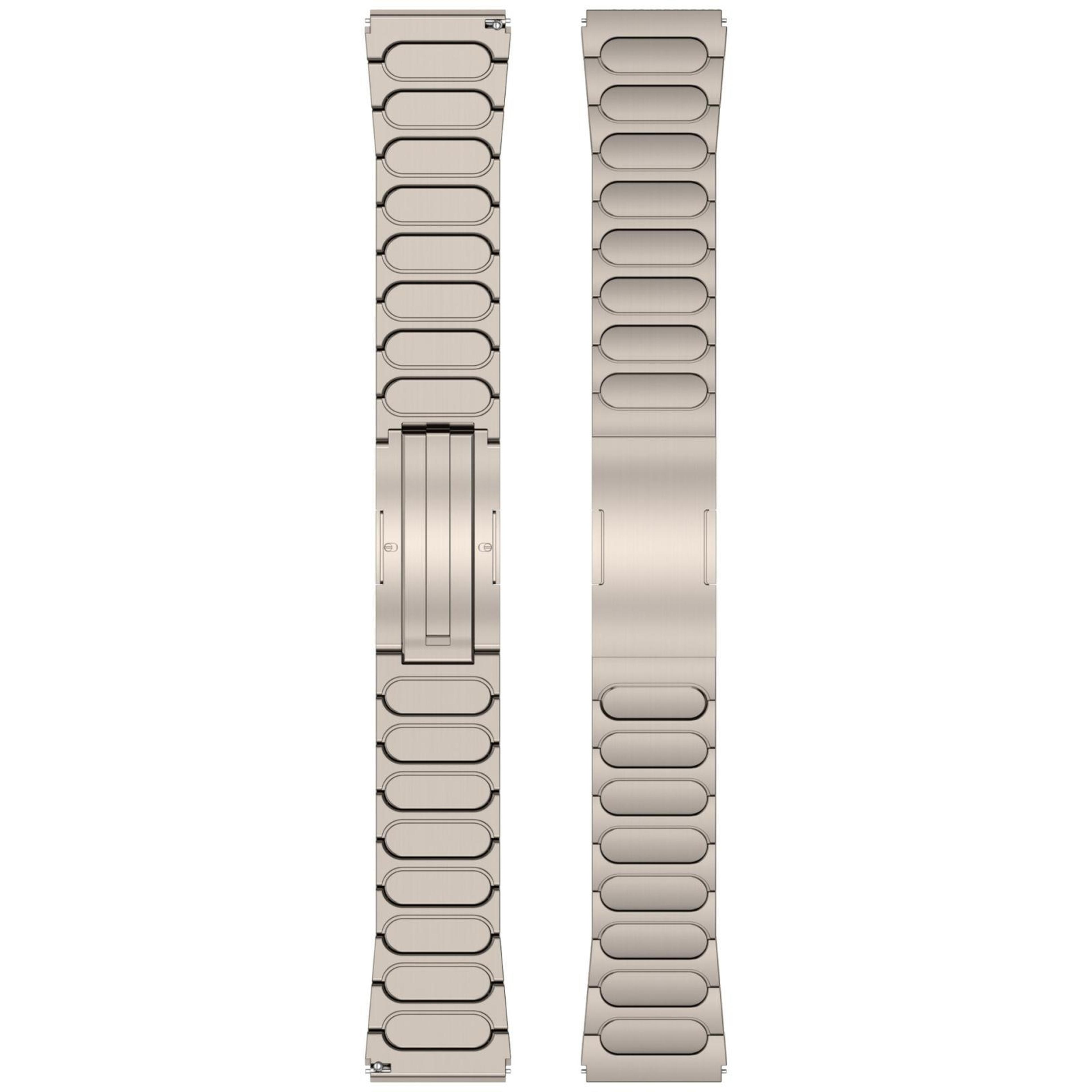 Titanium Watch Band With Round I Shaped Buckle Adjustable Metal Watch Strap 5