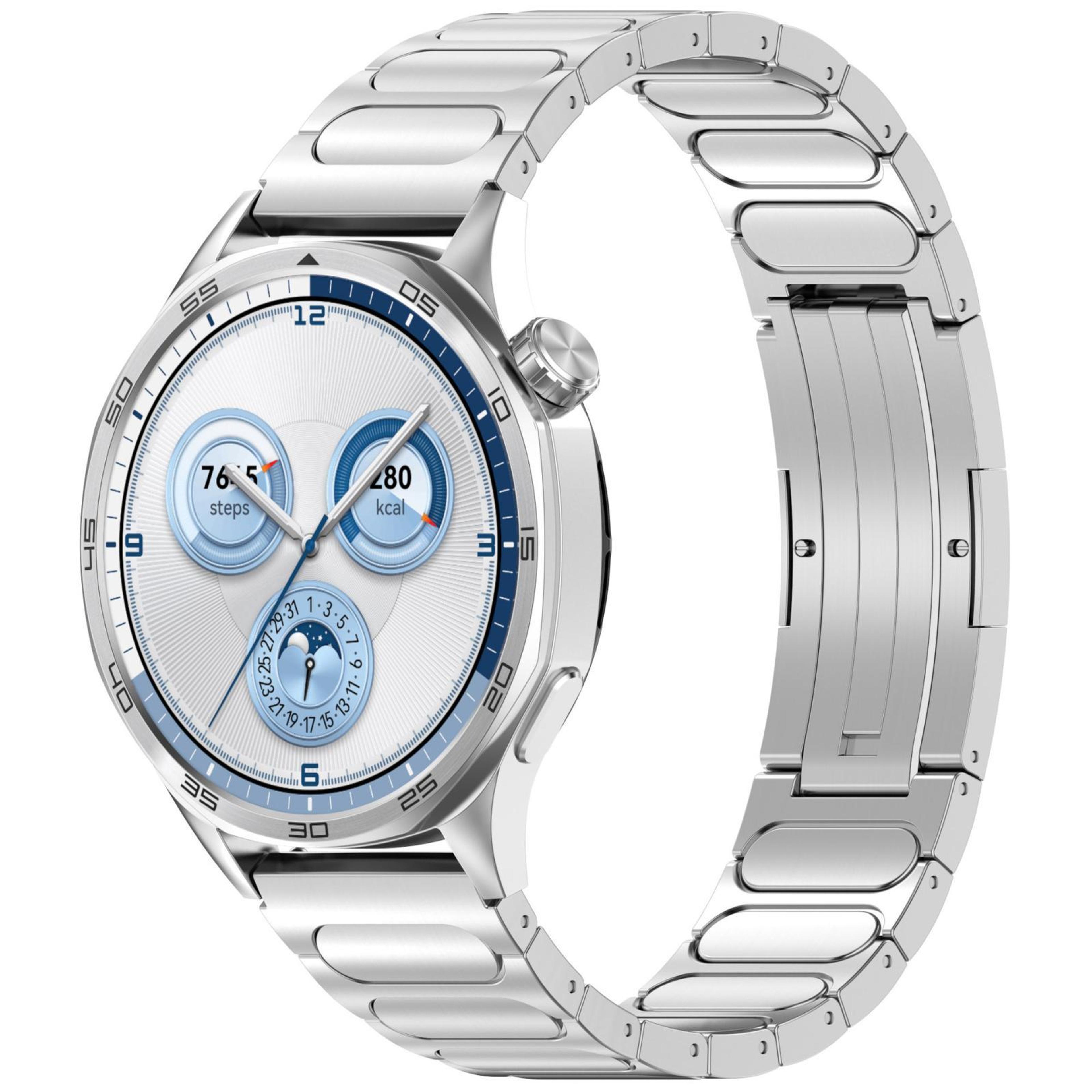 Titanium Watch Band With Round I Shaped Buckle Adjustable Metal Watch Strap 8