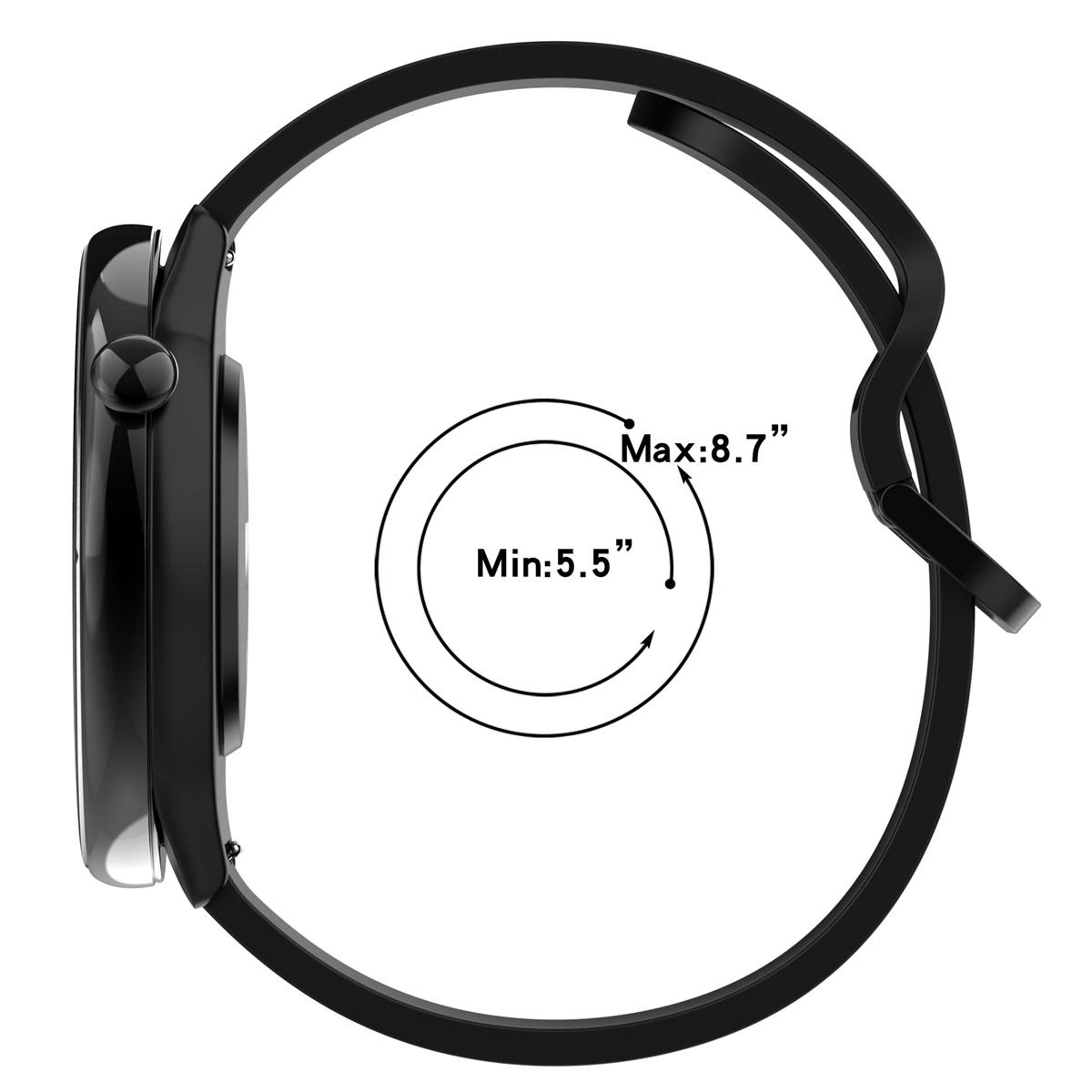 Amazfit GTR Mini 20mm Silicone Watch Band Soft Adjustable Replacement Strap With Reverse Buckle 11