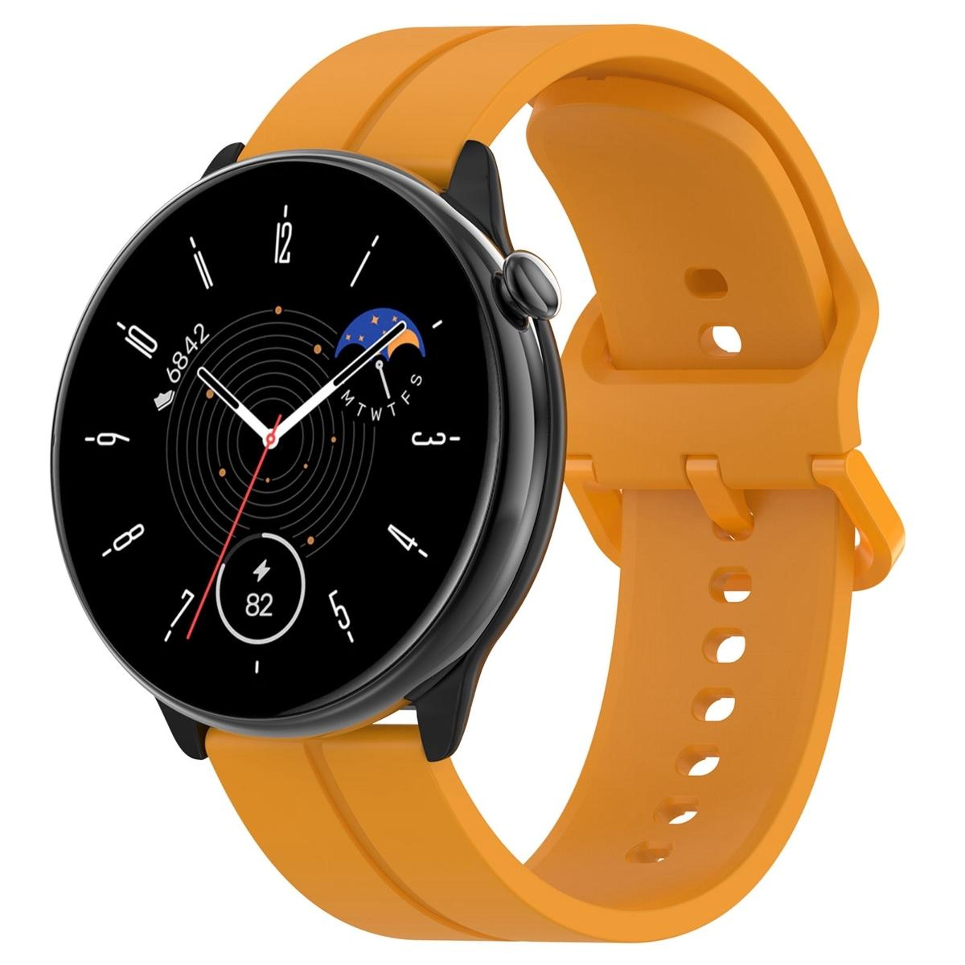 Amazfit GTR Mini 20mm Silicone Watch Band Soft Adjustable Replacement Strap With Reverse Buckle 9