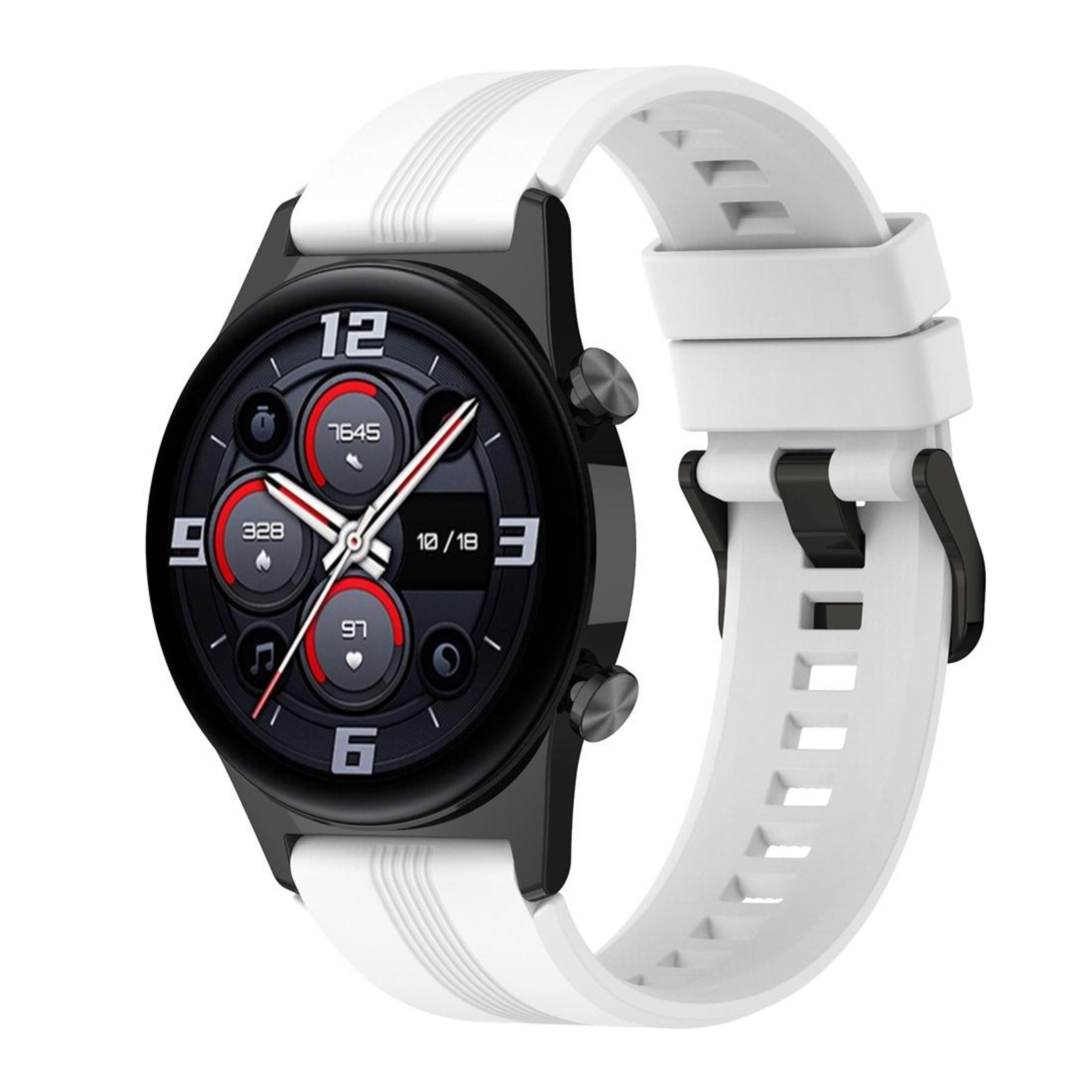 Honor Watch GS 4 Silicone Watch Band With Stainless Steel Buckle Adjustable Replacement Watch Strap 3