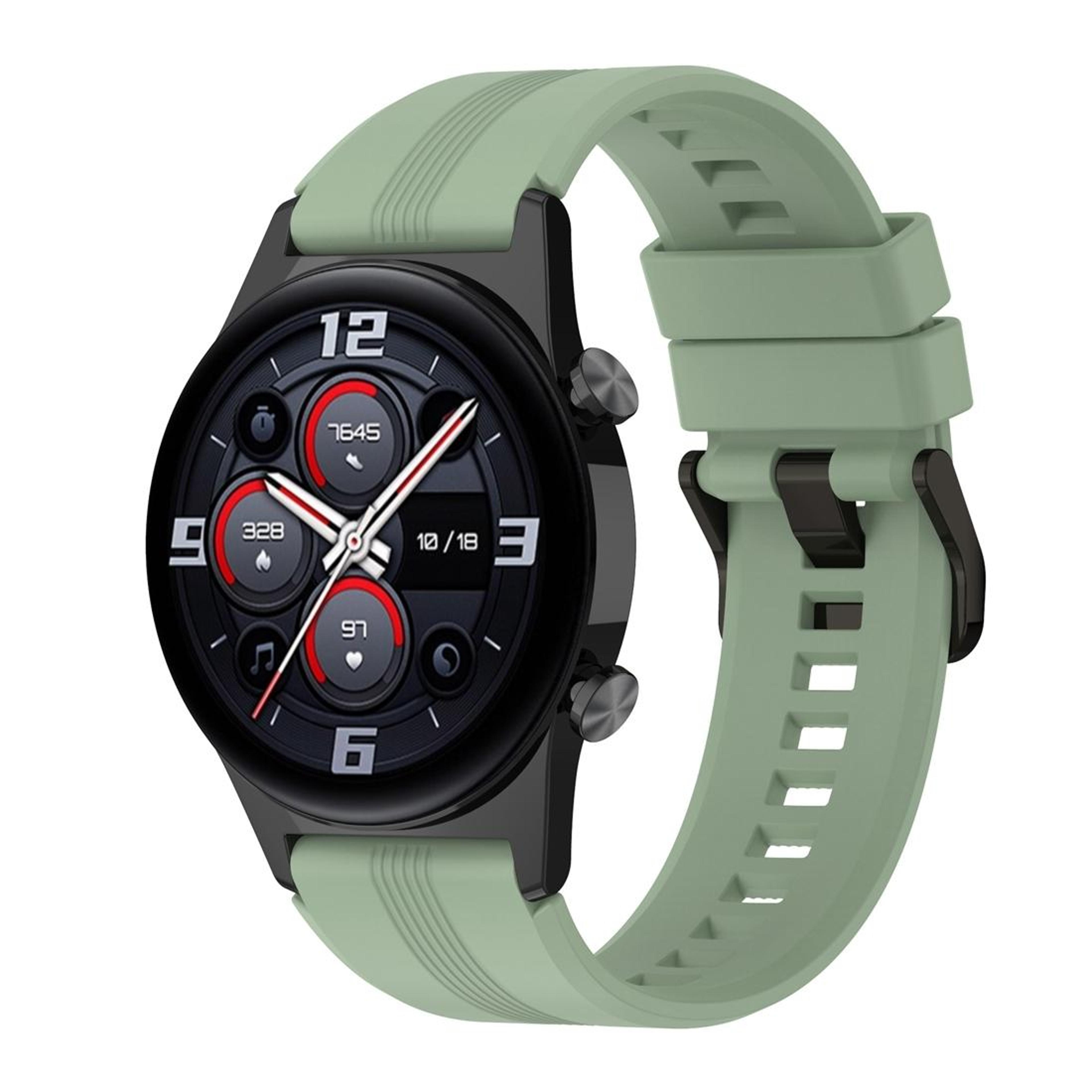 Honor Watch GS 4 Silicone Watch Band With Stainless Steel Buckle Adjustable Replacement Watch Strap 5