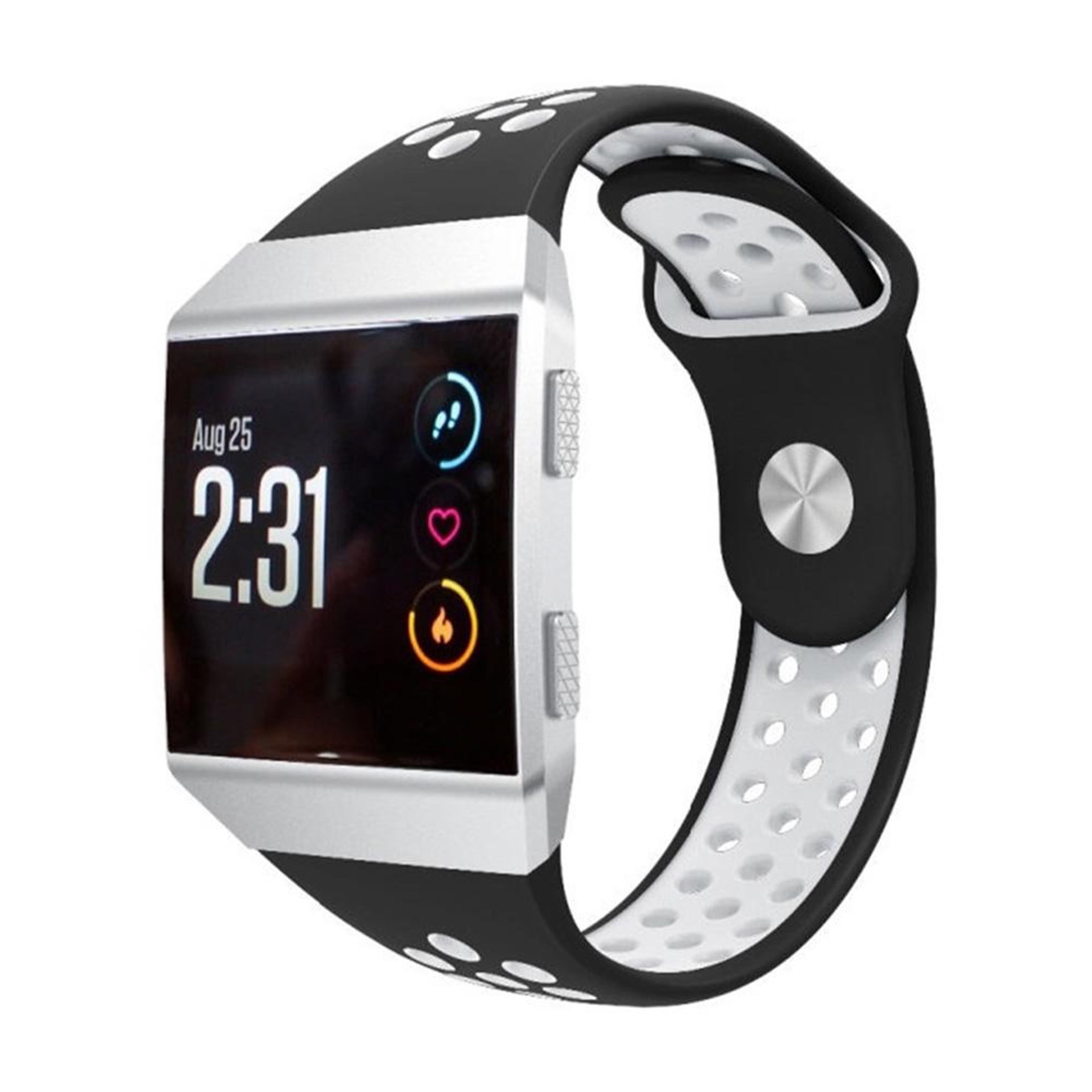 For Fitbit Ionic Silicone Watch Band Breathable Two Tone Sport Replacement Strap 2