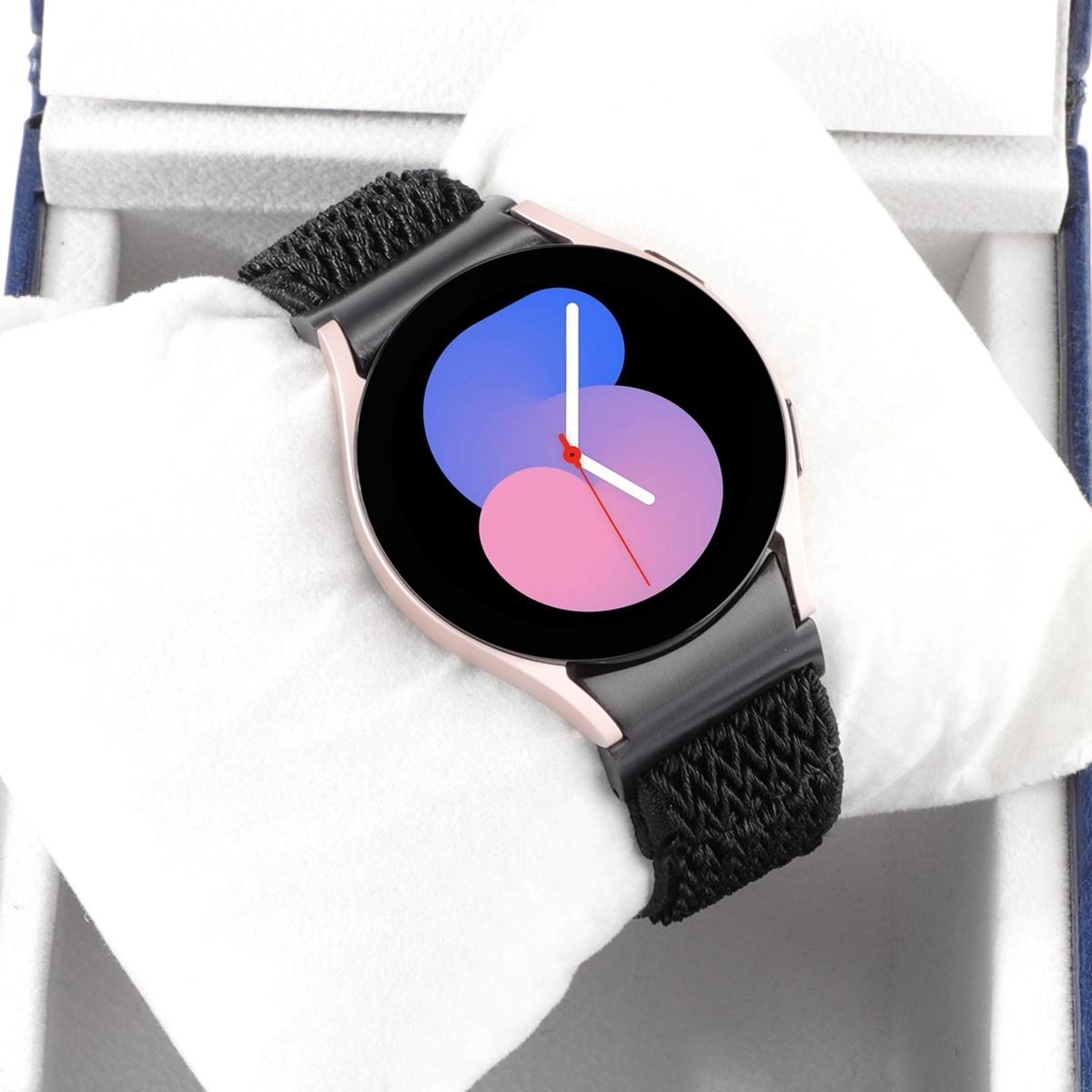 Samsung Galaxy Watch 6 5 Pro 4 Braided Nylon Watch Band Adjustable Wave Replacement Strap 5