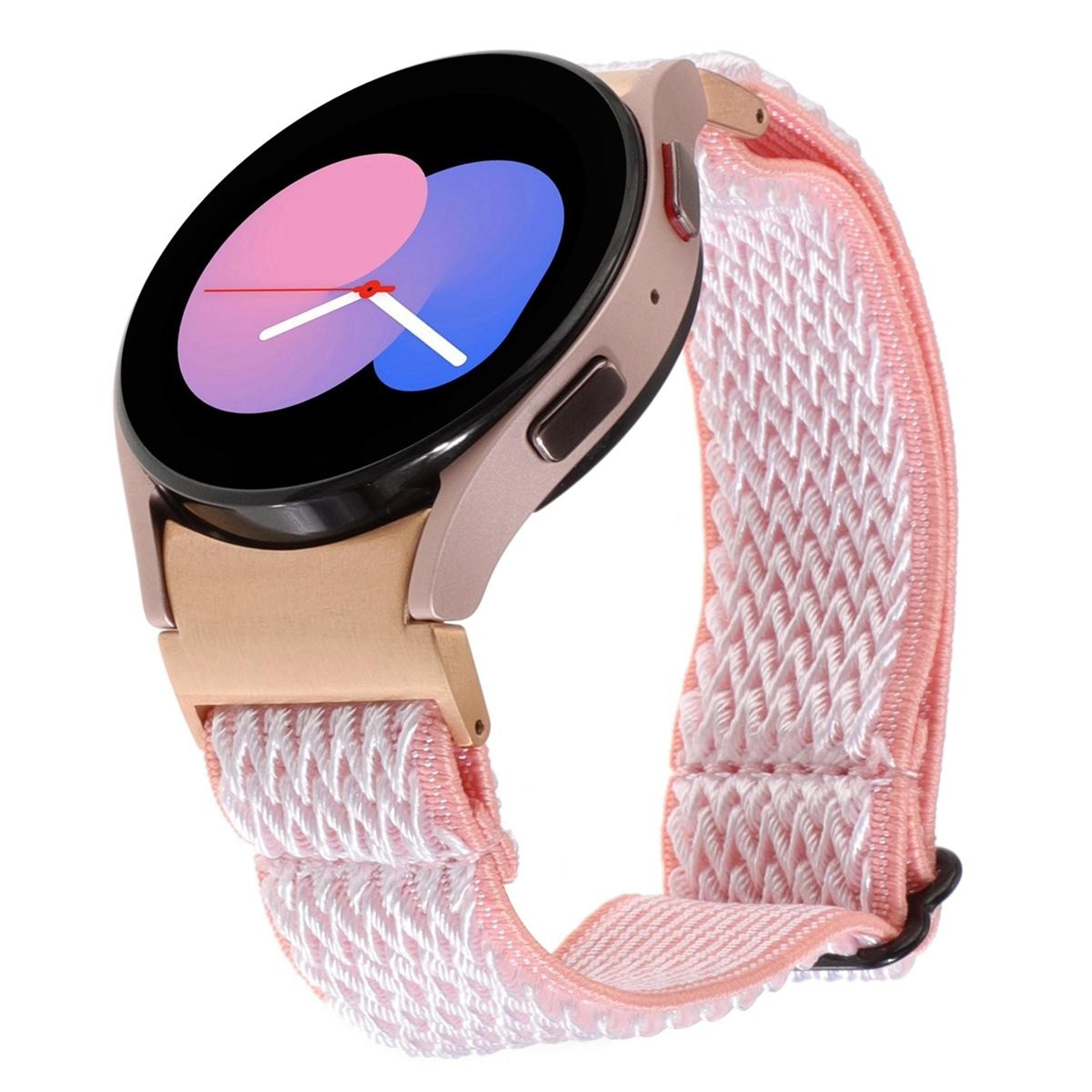 Samsung Galaxy Watch 6 5 Pro 4 Braided Nylon Watch Band Adjustable Wave Replacement Strap 7