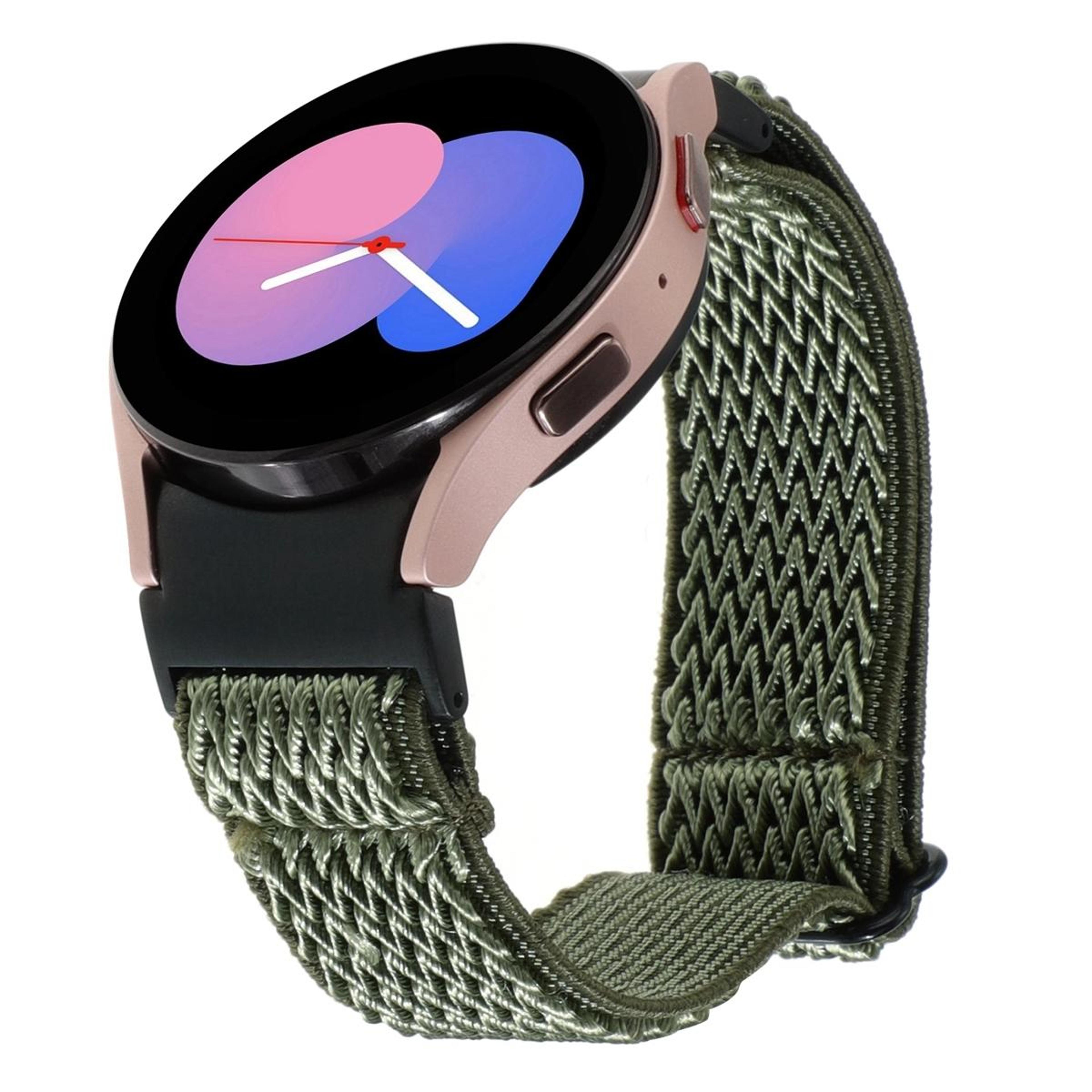 Samsung Galaxy Watch 6 5 Pro 4 Braided Nylon Watch Band Adjustable Wave Replacement Strap 1