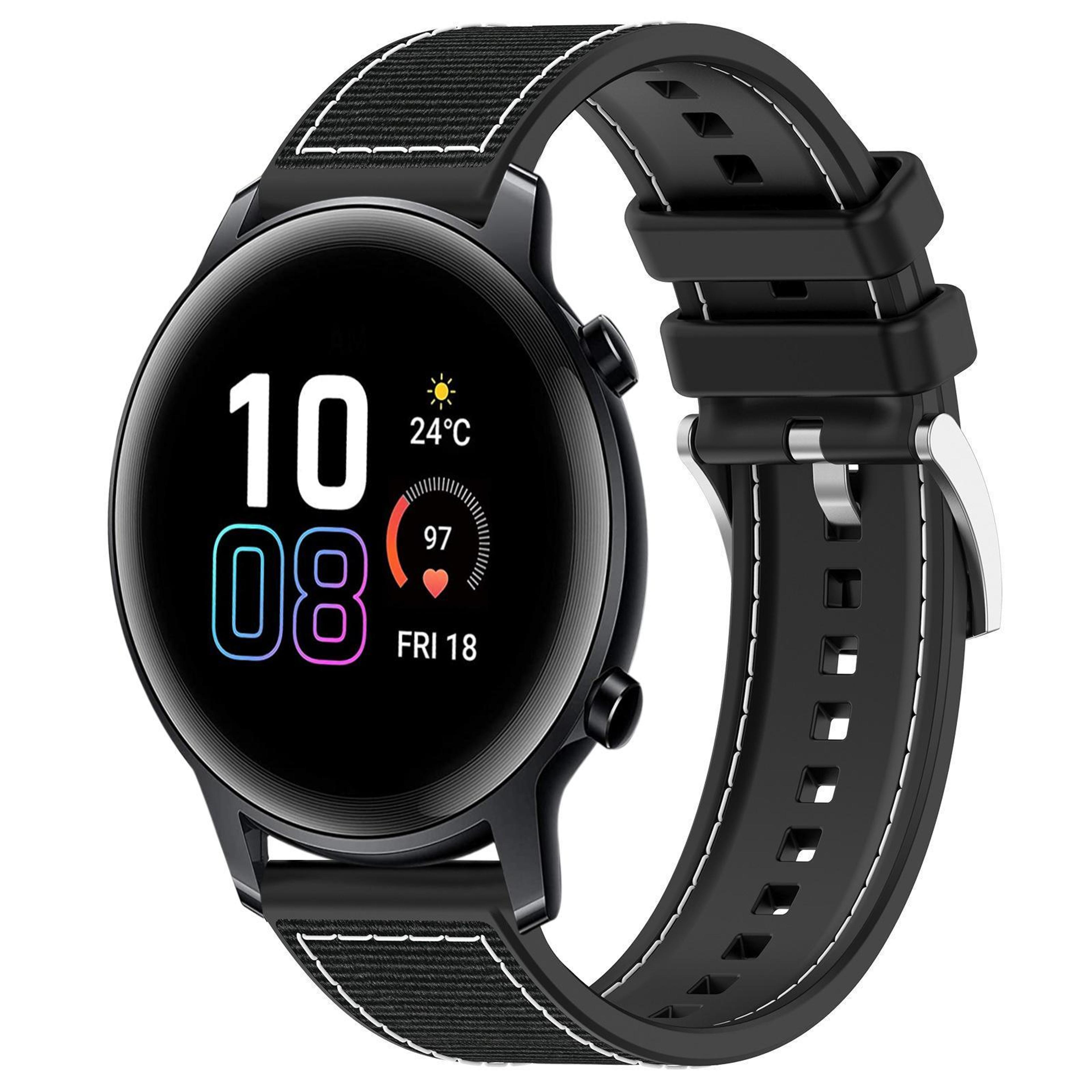 20mm Honor Watch SE Band Hybrid Nylon Silicone Watch Band For Honor Watch SE MagicWatch 2 42mm 8