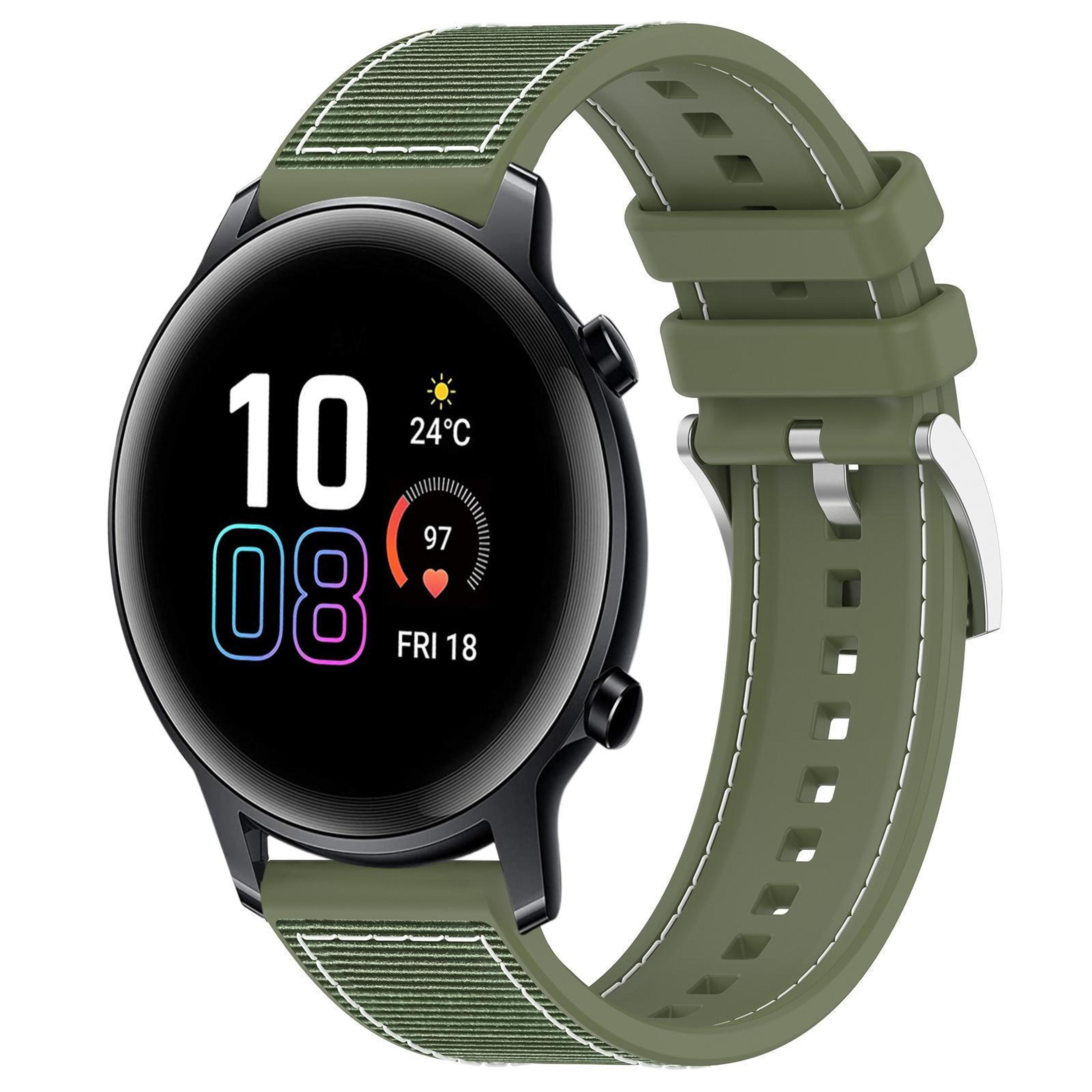 20mm Honor Watch SE Band Hybrid Nylon Silicone Watch Band For Honor Watch SE MagicWatch 2 42mm 9