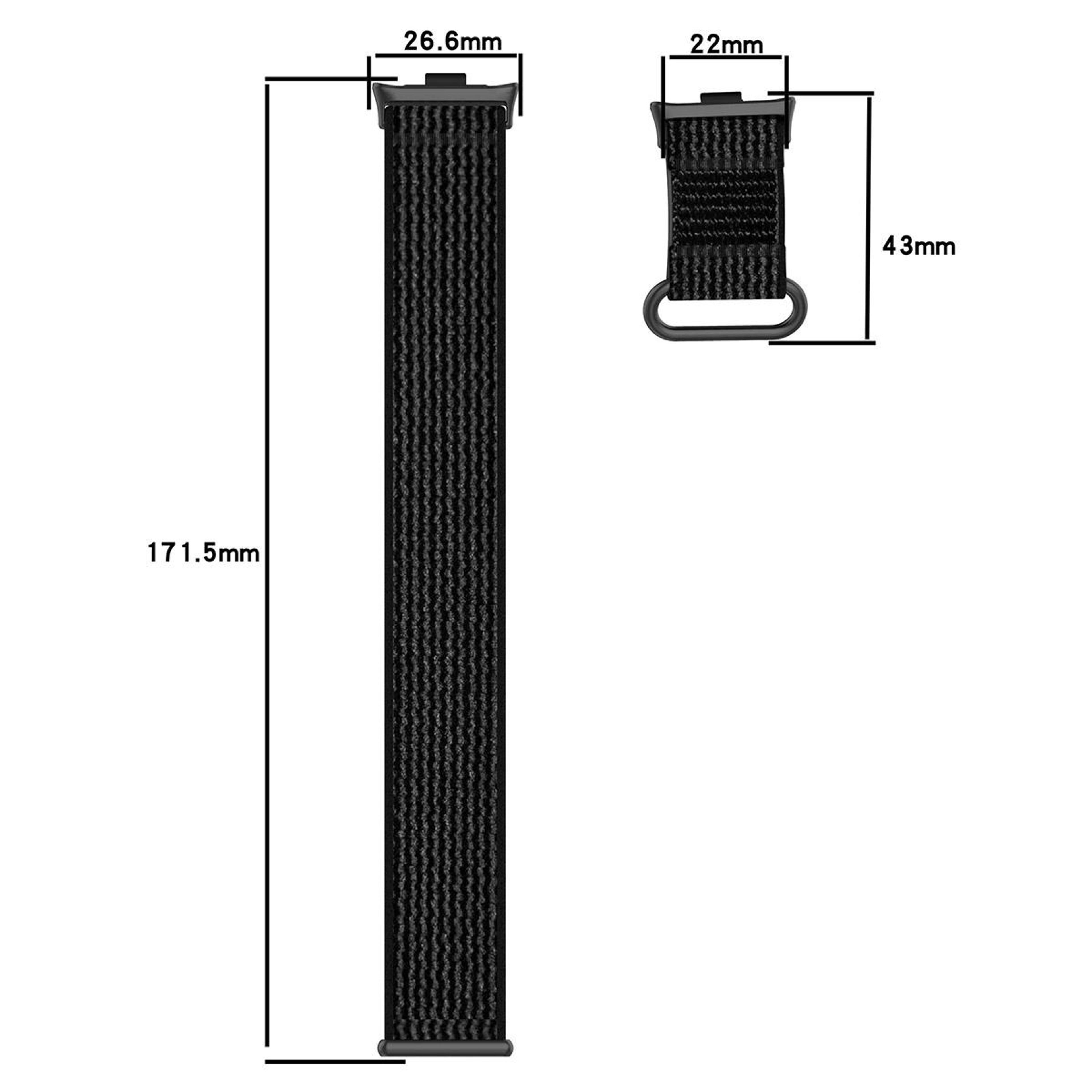 Xiaomi Band 10 Pro Nylon Watch Band Adjustable Loop Strap For Redmi Watch 6 5 4 Smart Band 9 Pro 8  10
