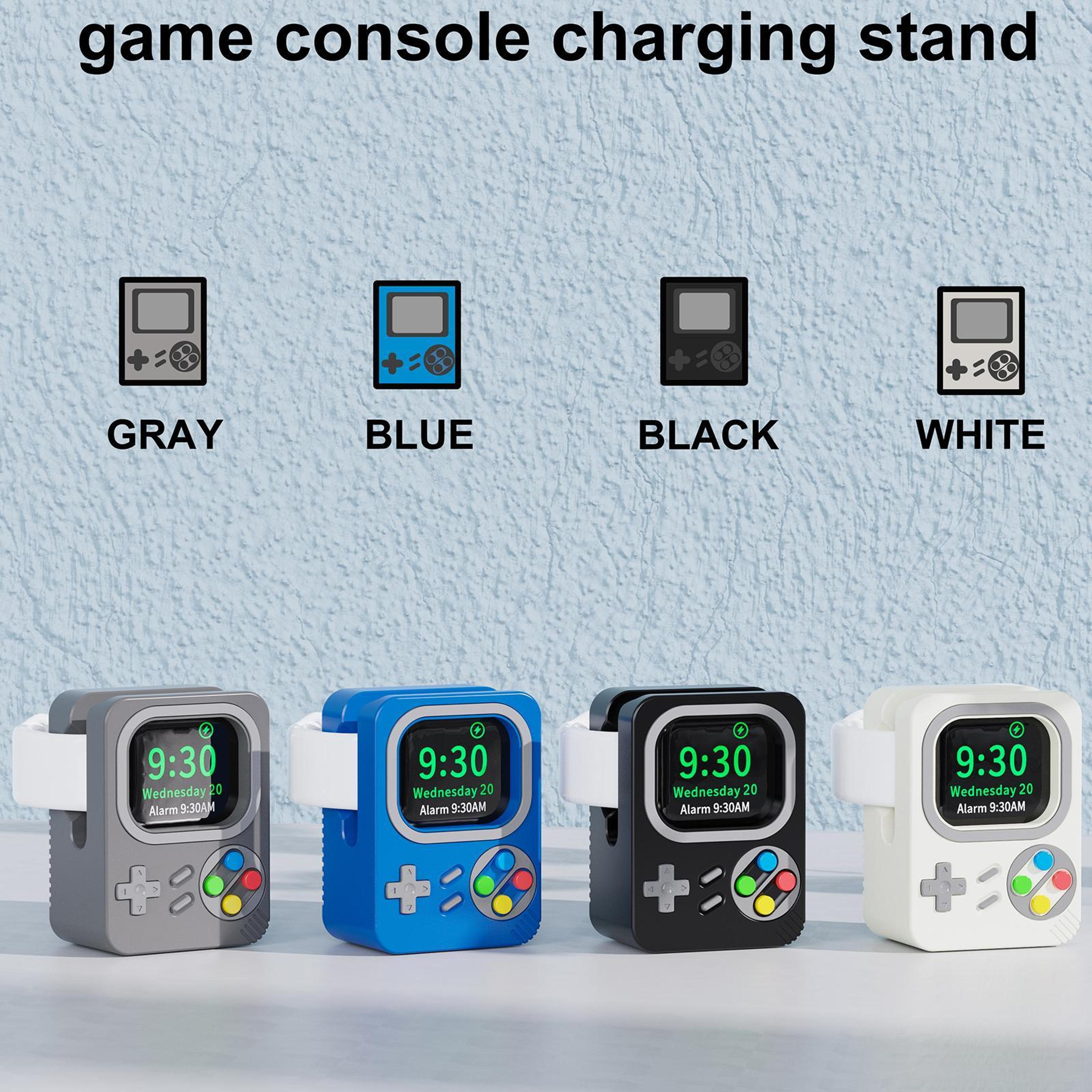 Retro Game Console Apple Watch Charging Stand Silicone Dock Holder For Apple Watch Charger 6