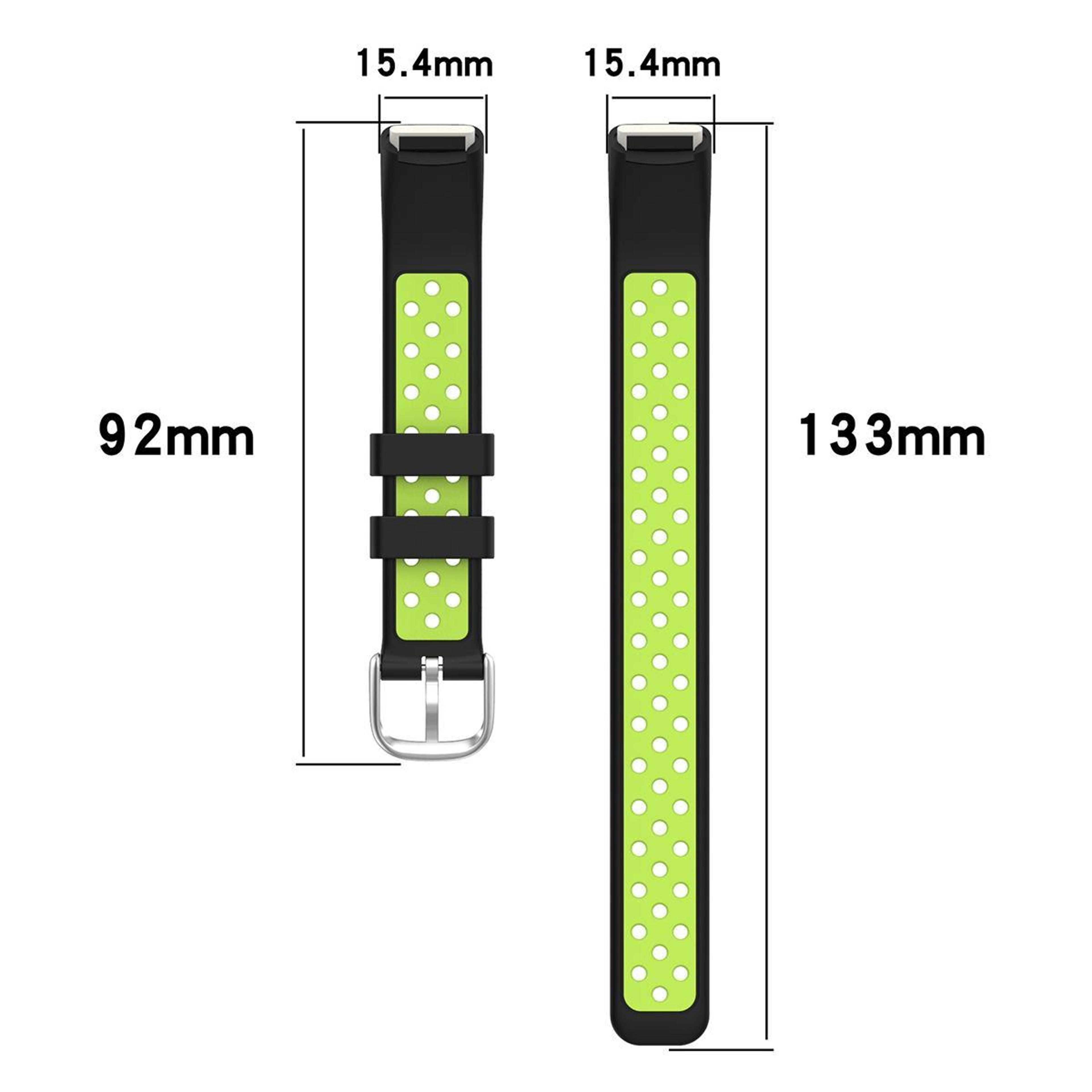 Fitbit Luxe Silicone Watch Band Breathable Two Color Sport Replacement Strap 13