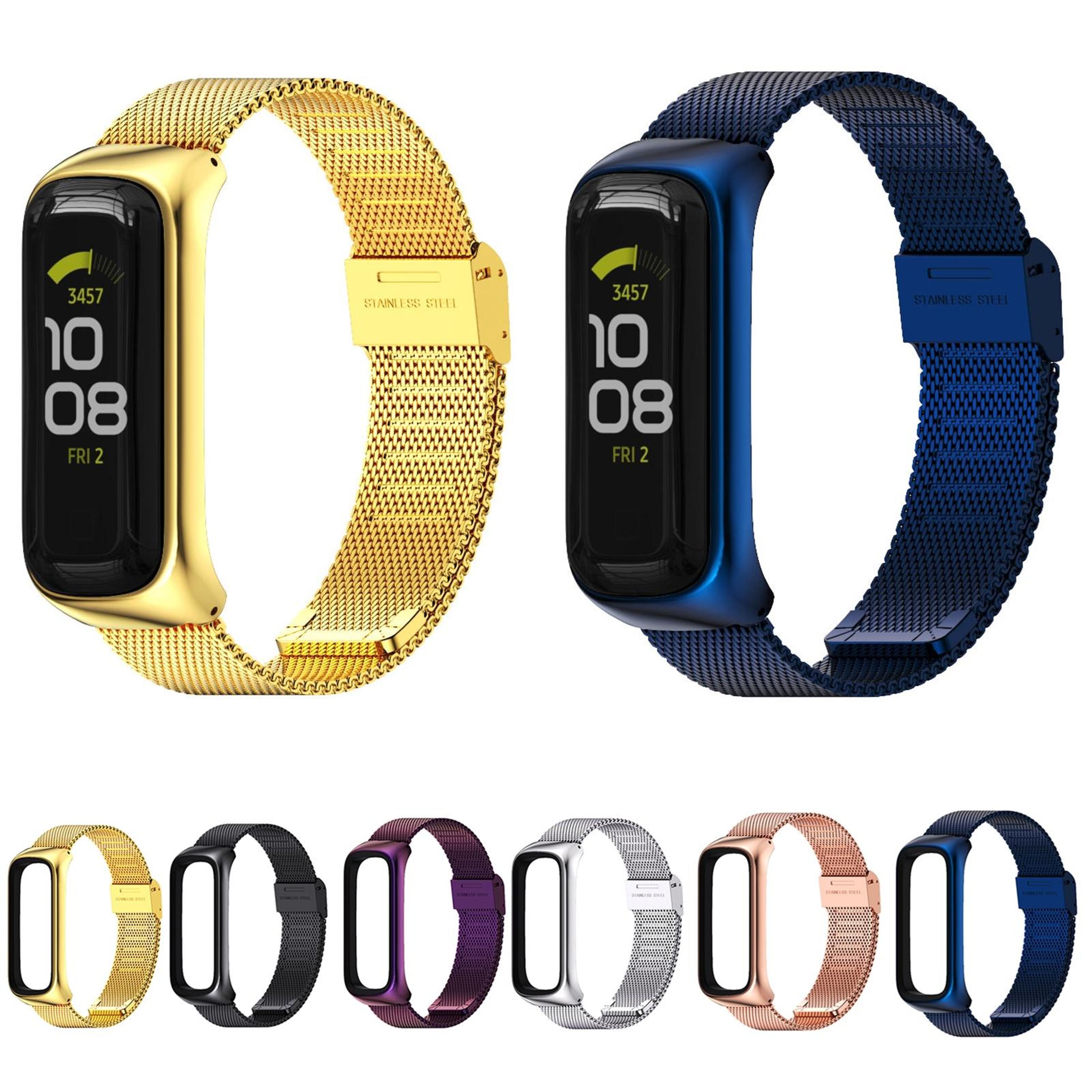 MIJOBS Samsung Galaxy Fit 2 Watch Band Stainless Steel Milanese Magnetic Replacement Strap 5