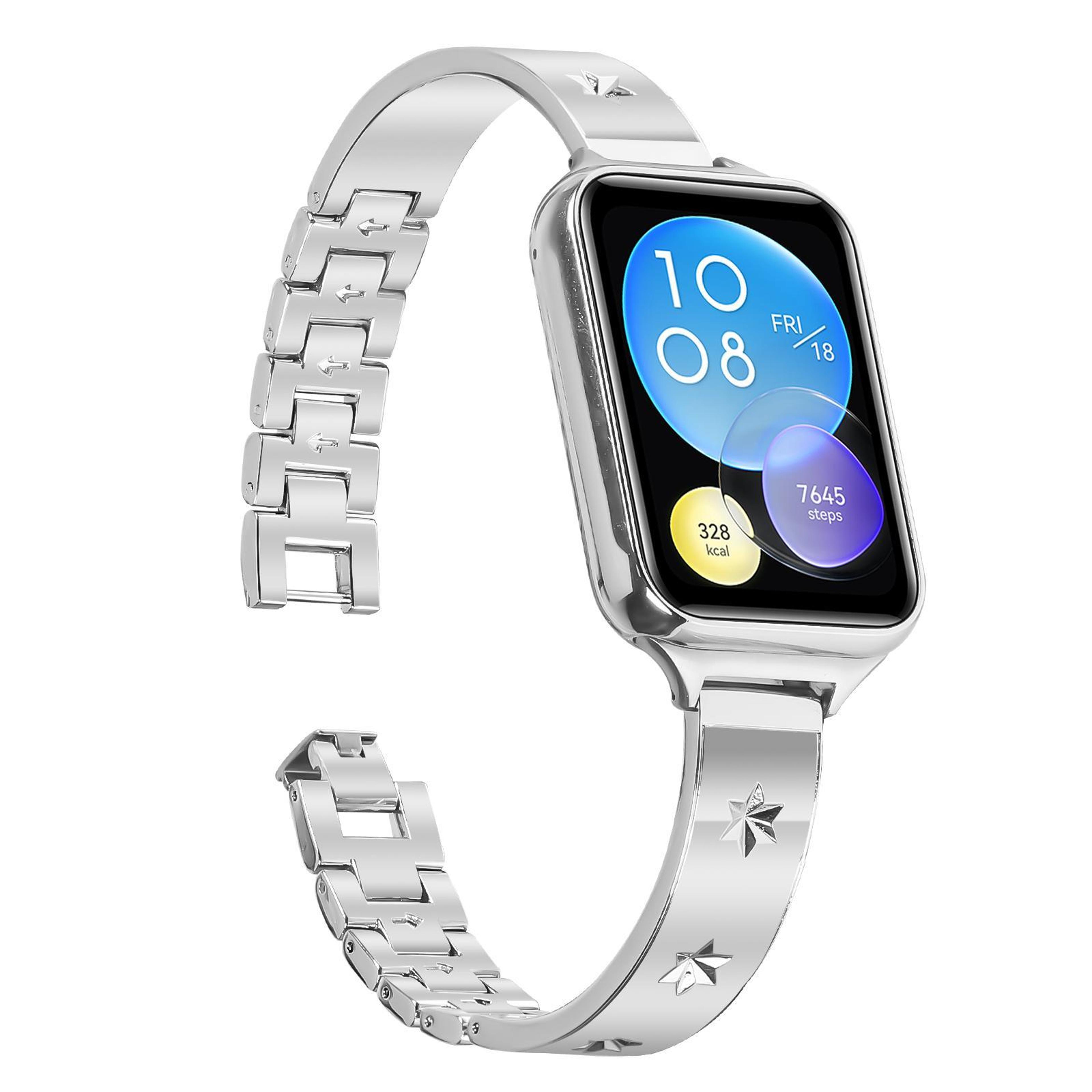 Luxury Snowflake Petals Metal Watch Band For Xiaomi Mi Band 8 Pro And Redmi Watch 4 2
