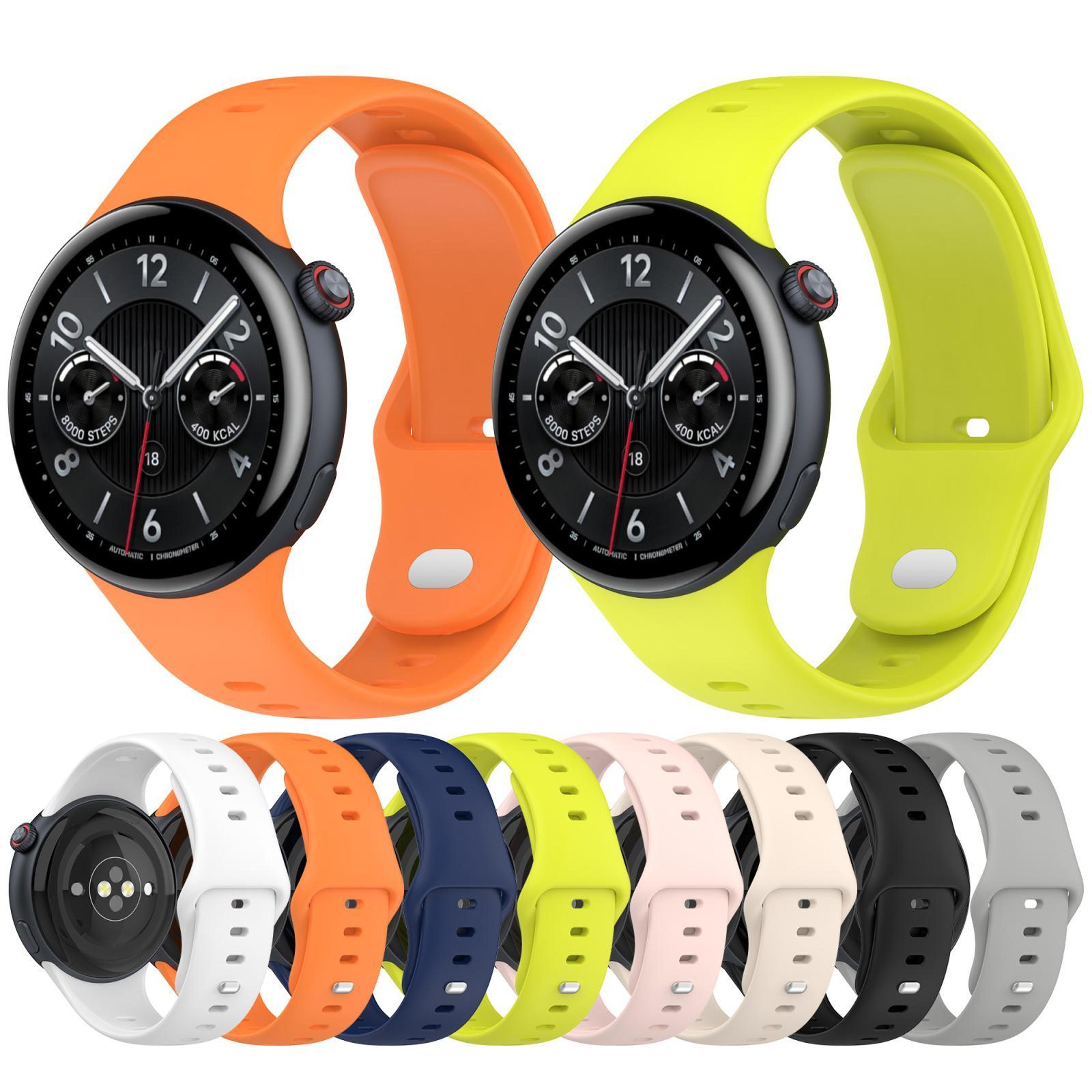 Vivo Watch 5 Silicone Watch Band Soft Adjustable Reverse Buckle Replacement Strap 8