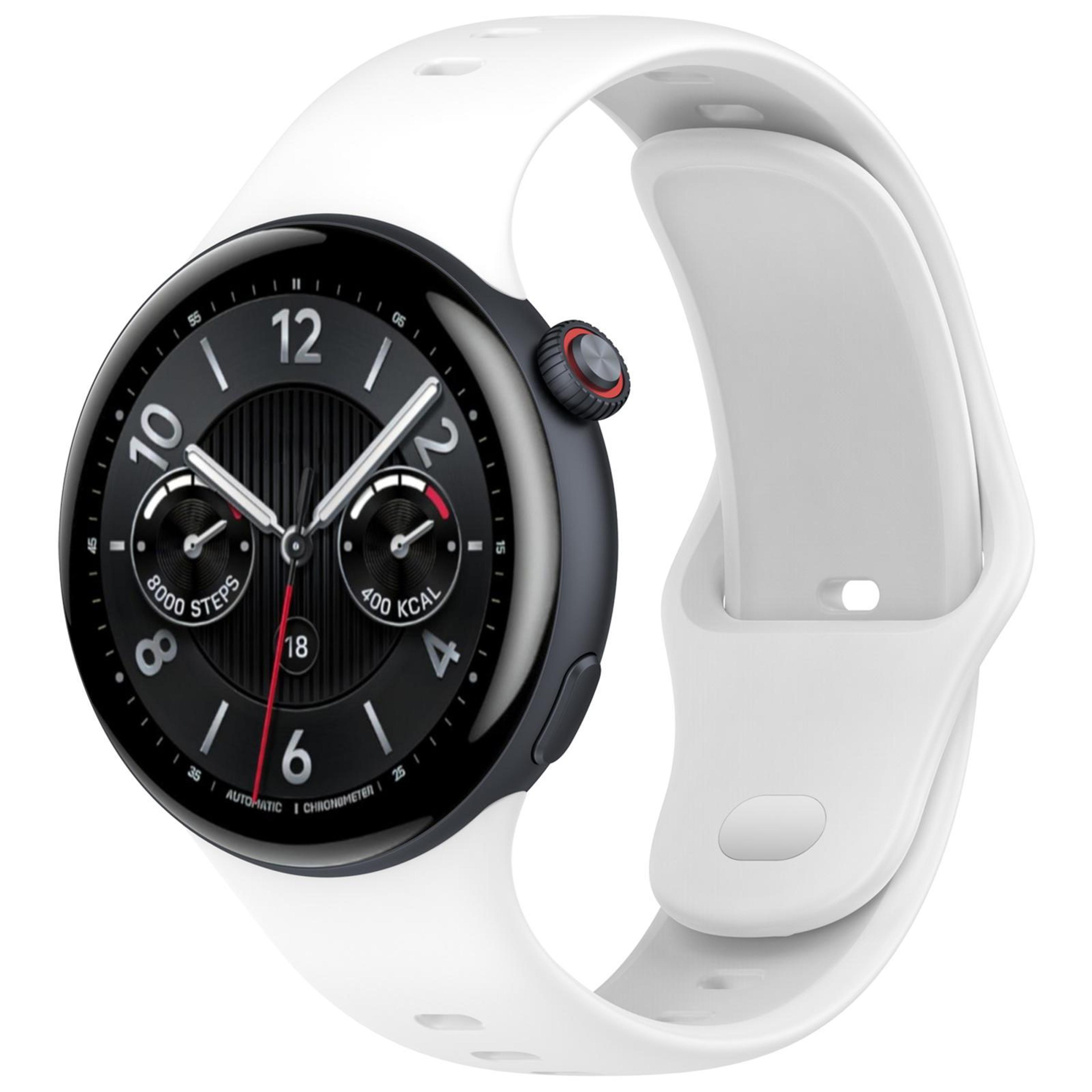 Vivo Watch 5 Silicone Watch Band Soft Adjustable Reverse Buckle Replacement Strap 14