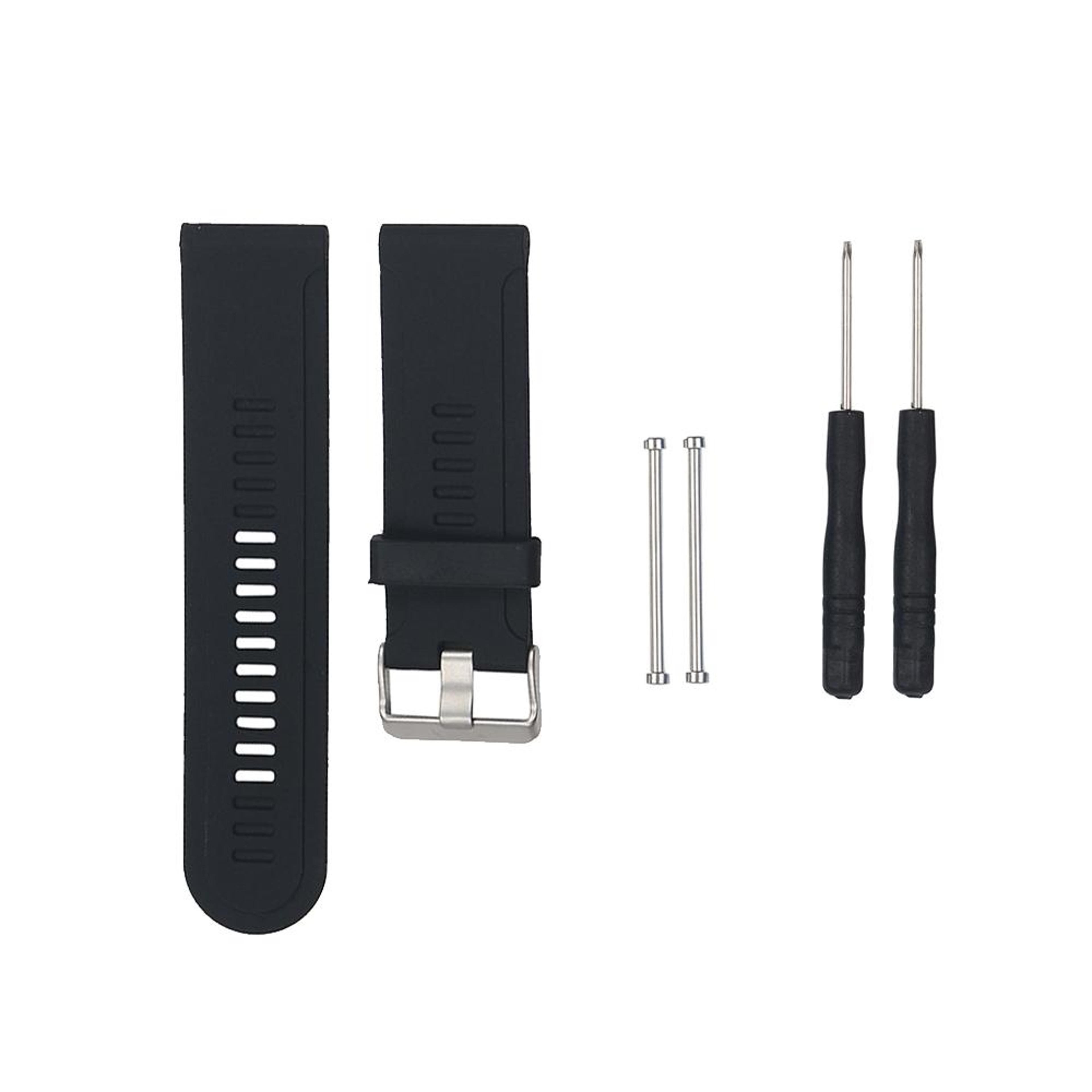 Garmin Fenix 3 HR Silicone Watch Band Soft Adjustable Replacement Strap 4