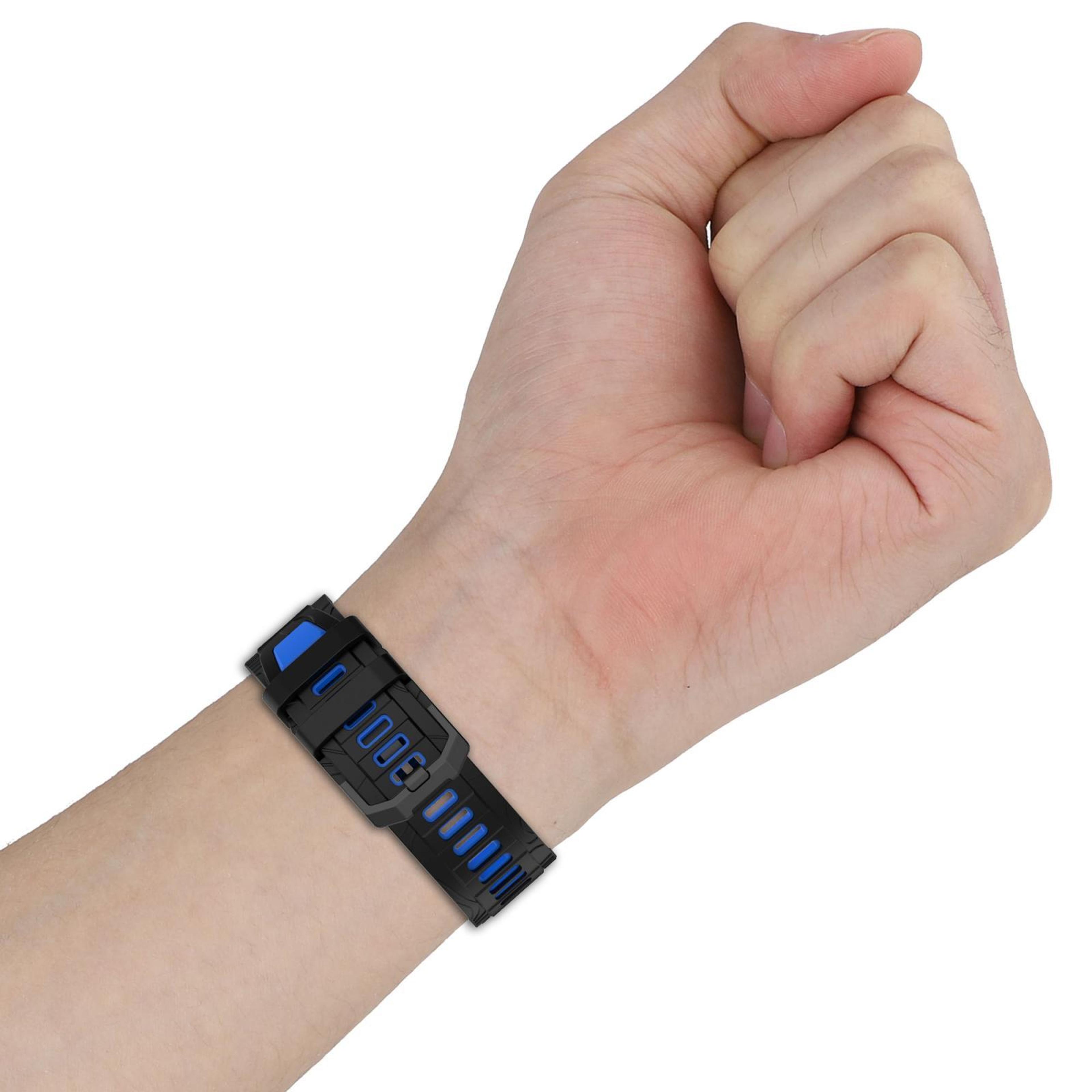 Amazfit T Rex 3 Silicone Watch Band Two Color Sport Replacement Strap With Black Buckle 13