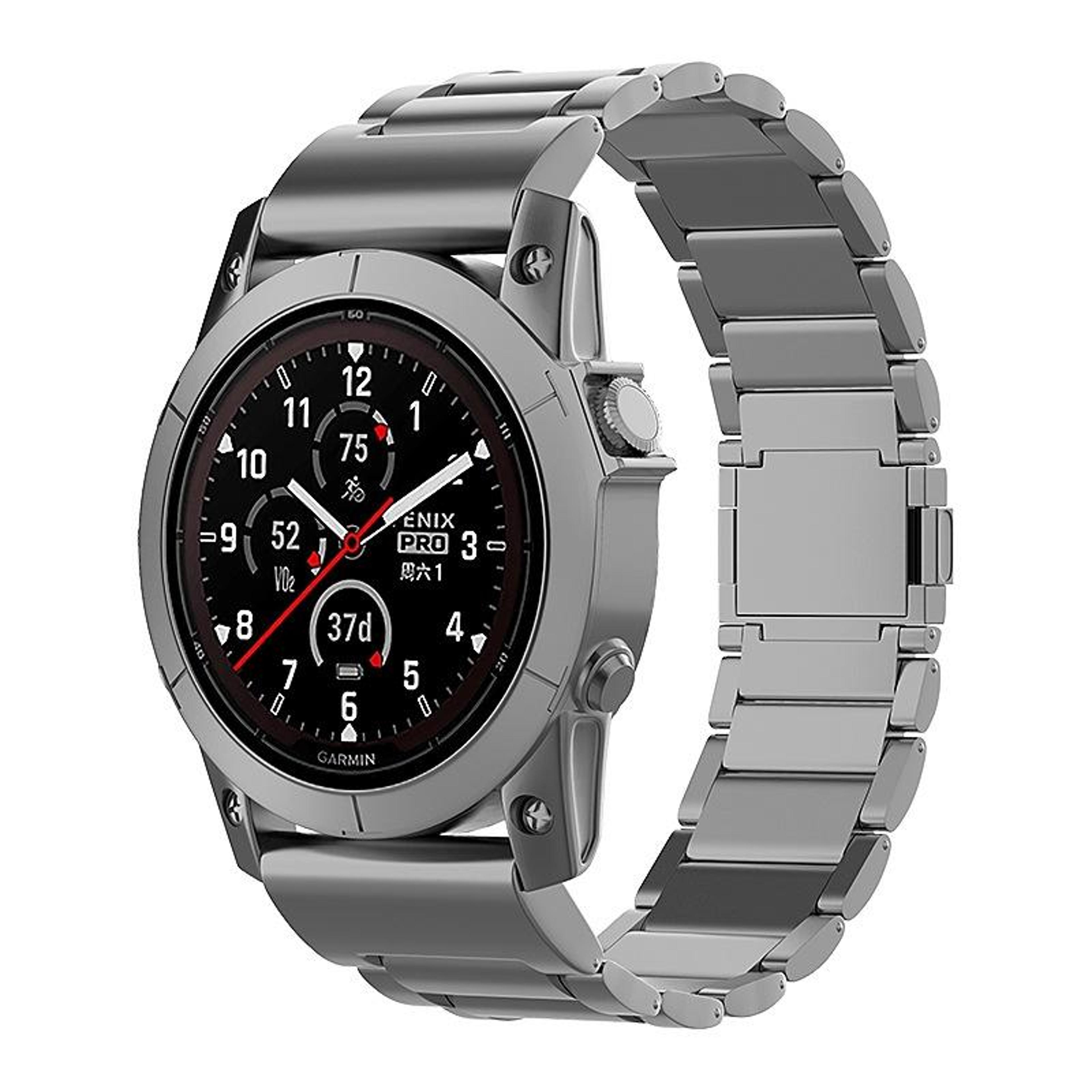 Garmin Fenix 7X Tactix 7 Pro Titanium Watch Band 26mm Quick Release Magnetic Strap 8
