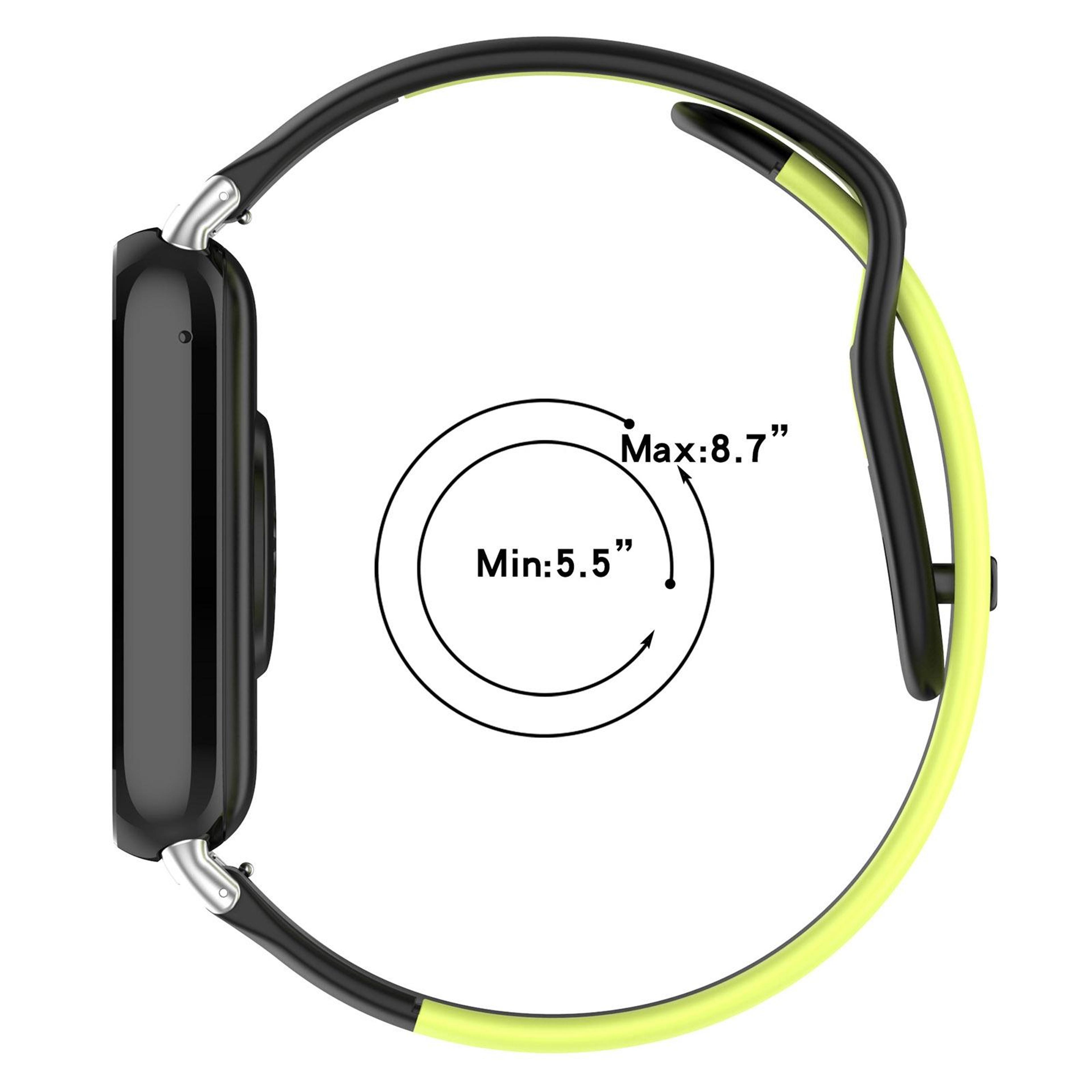 Xiaomi Band 10 Pro Redmi Watch 6 5 Dual Color Silicone Watch Band Replacement Strap 7