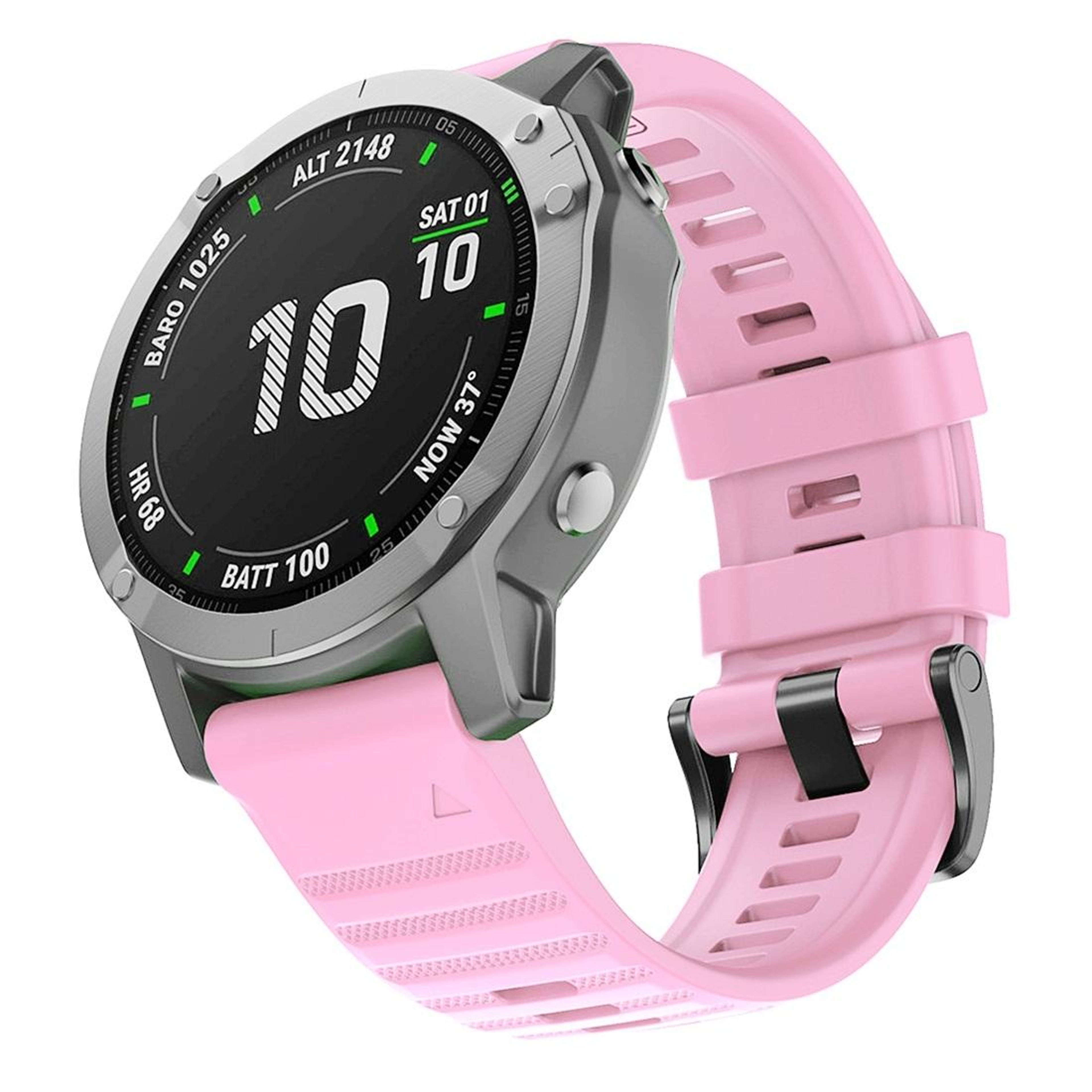 Garmin Fenix 6 22mm Silicone Watch Band Soft Replacement Watch Strap 12