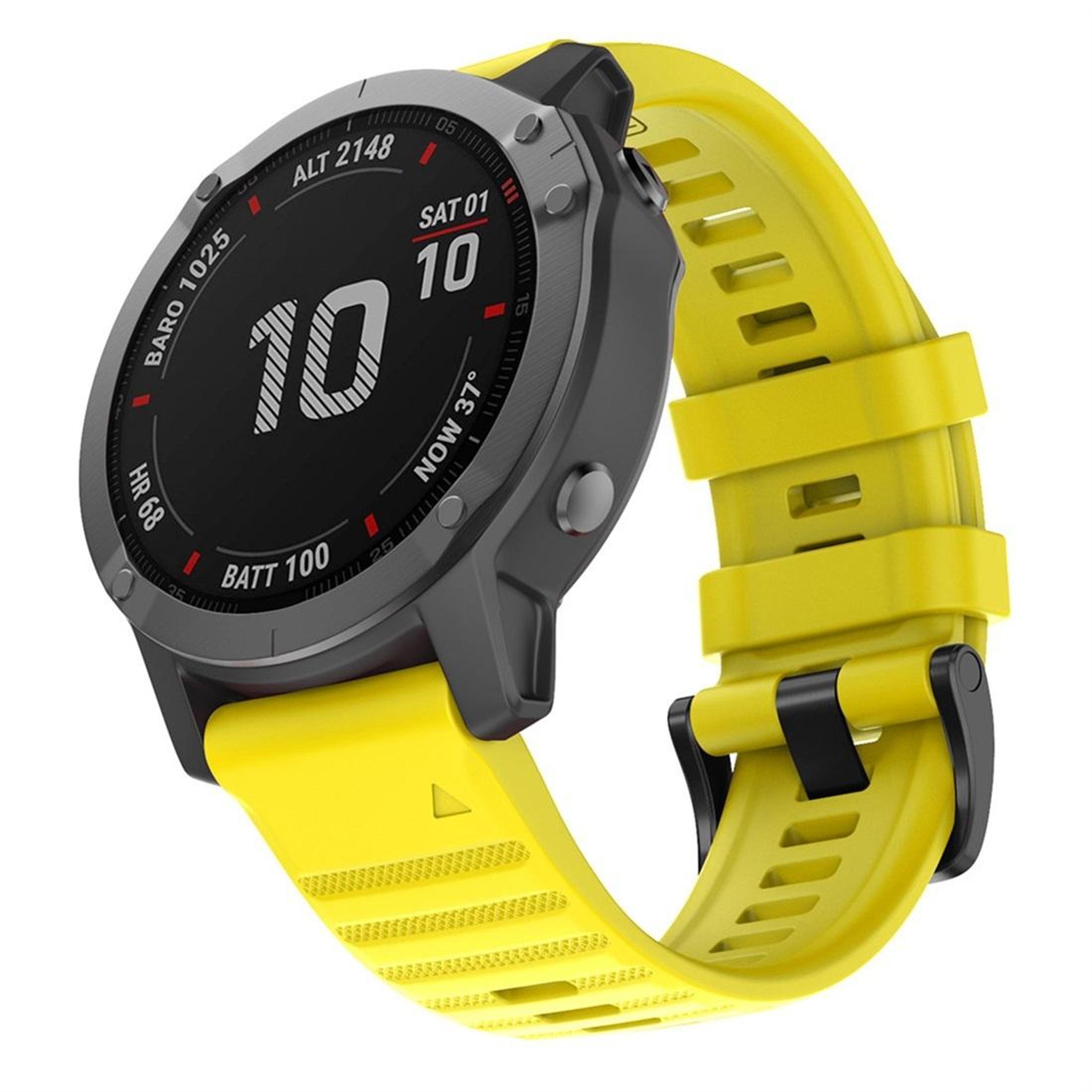 Garmin Fenix 6 22mm Silicone Watch Band Soft Replacement Watch Strap 3