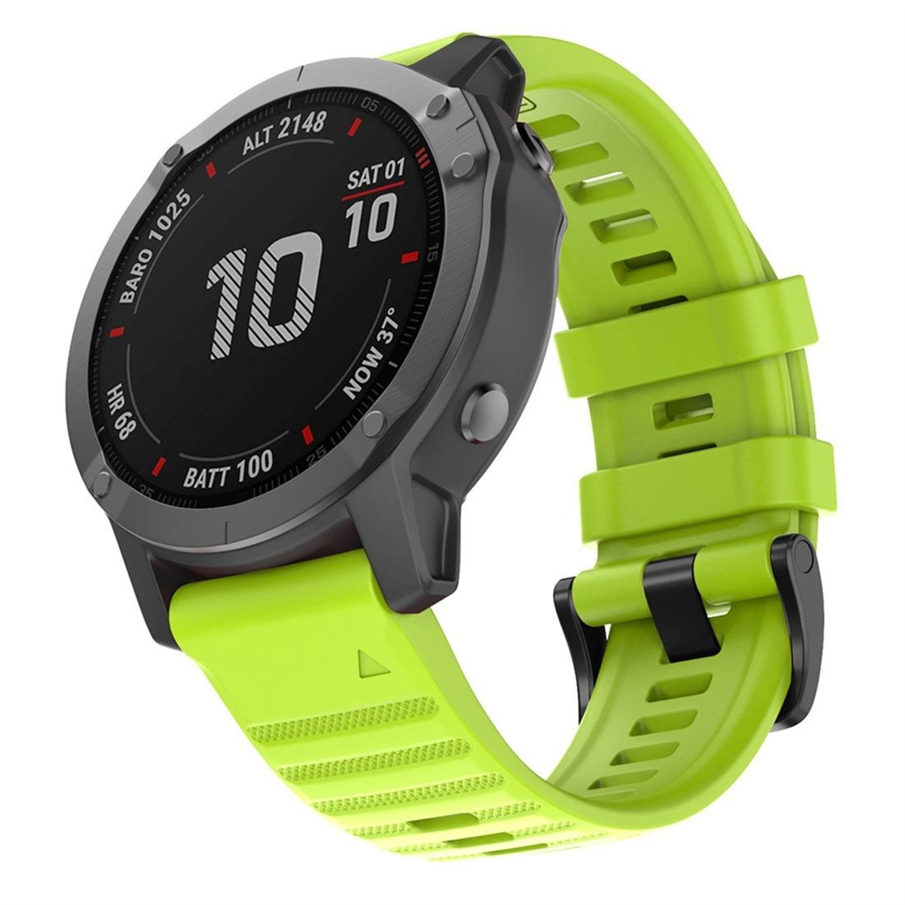 Garmin Fenix 6 22mm Silicone Watch Band Soft Replacement Watch Strap 15