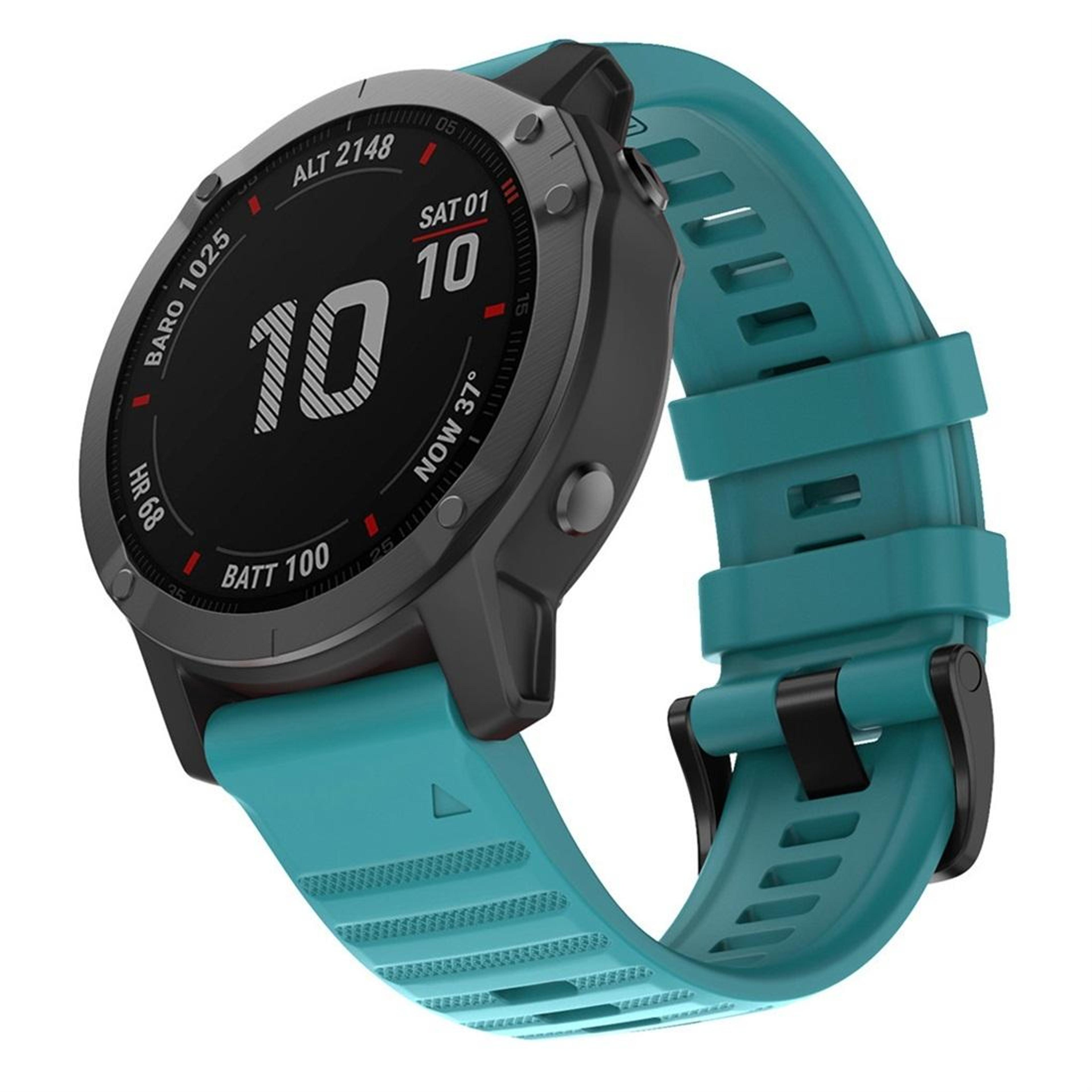 Garmin Fenix 6 22mm Silicone Watch Band Soft Replacement Watch Strap 2