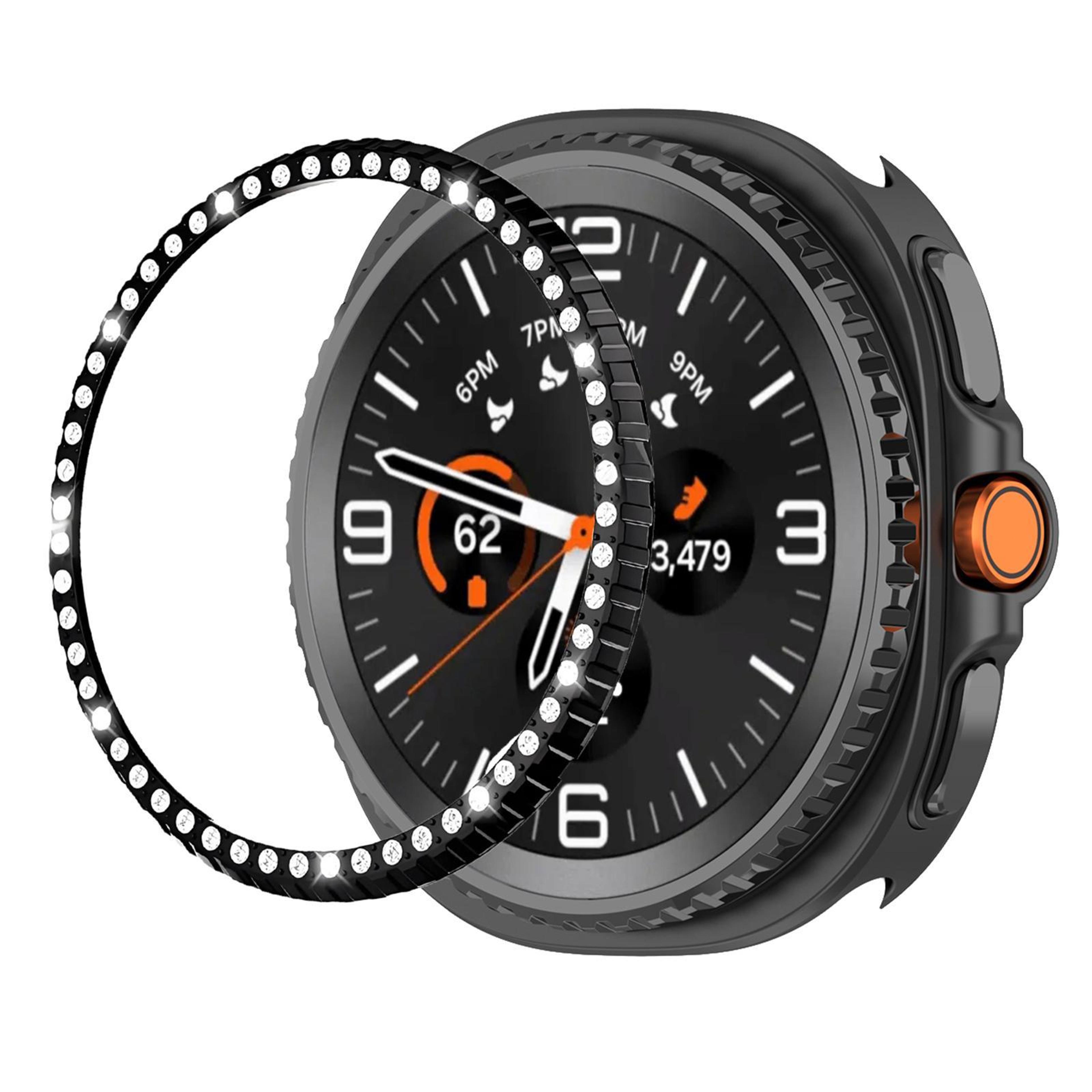 Samsung Galaxy Watch8 Classic 46mm Diamond Bezel Ring Metal Watch Protection Ring Cover 6