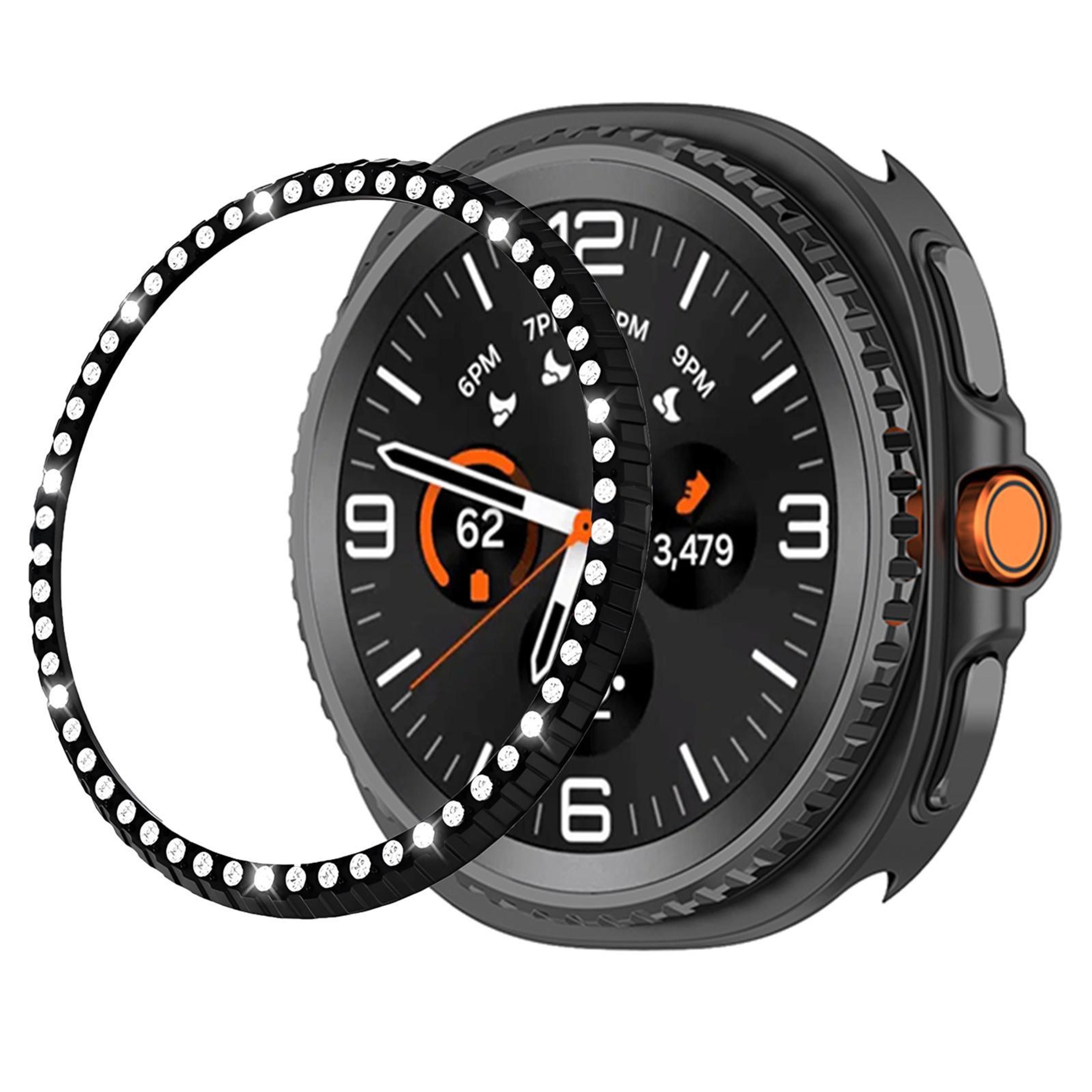 Samsung Galaxy Watch8 Classic 46mm Diamond Bezel Ring Metal Watch Protection Ring Cover 2
