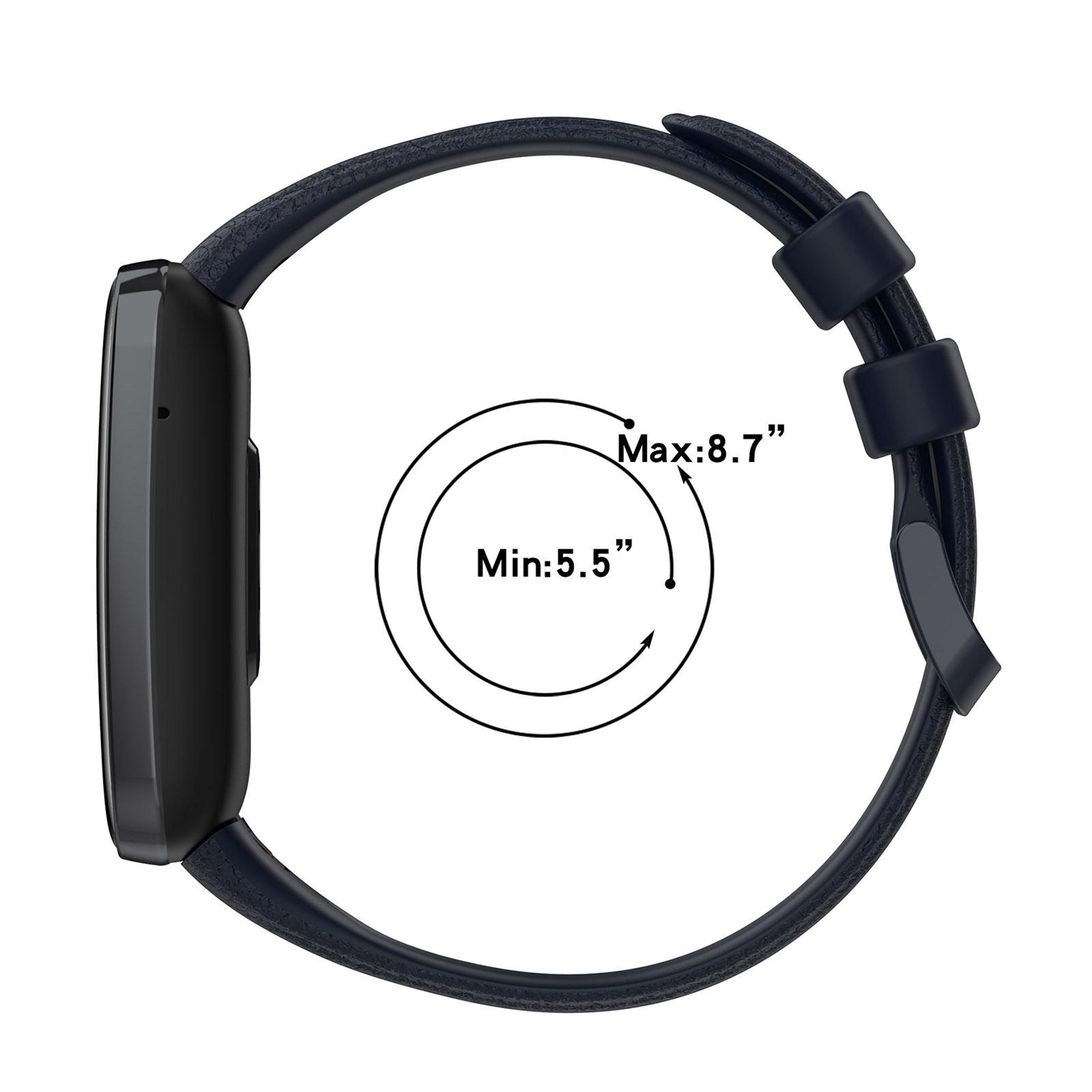 Xiaomi Mi Band 7 Pro Leather Watch Band Litchi Texture Adjustable Replacement Strap 11