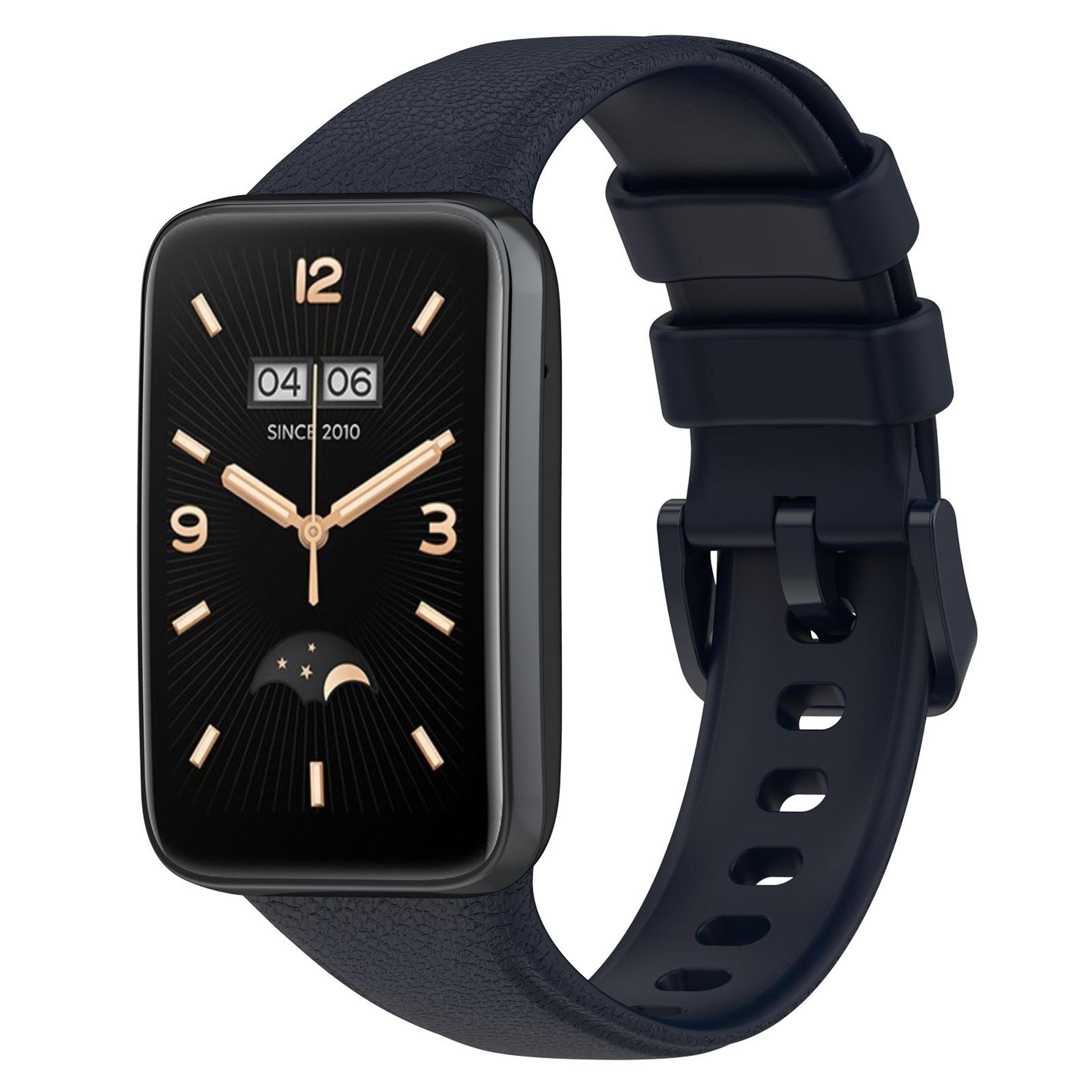 Xiaomi Mi Band 7 Pro Leather Watch Band Litchi Texture Adjustable Replacement Strap 15