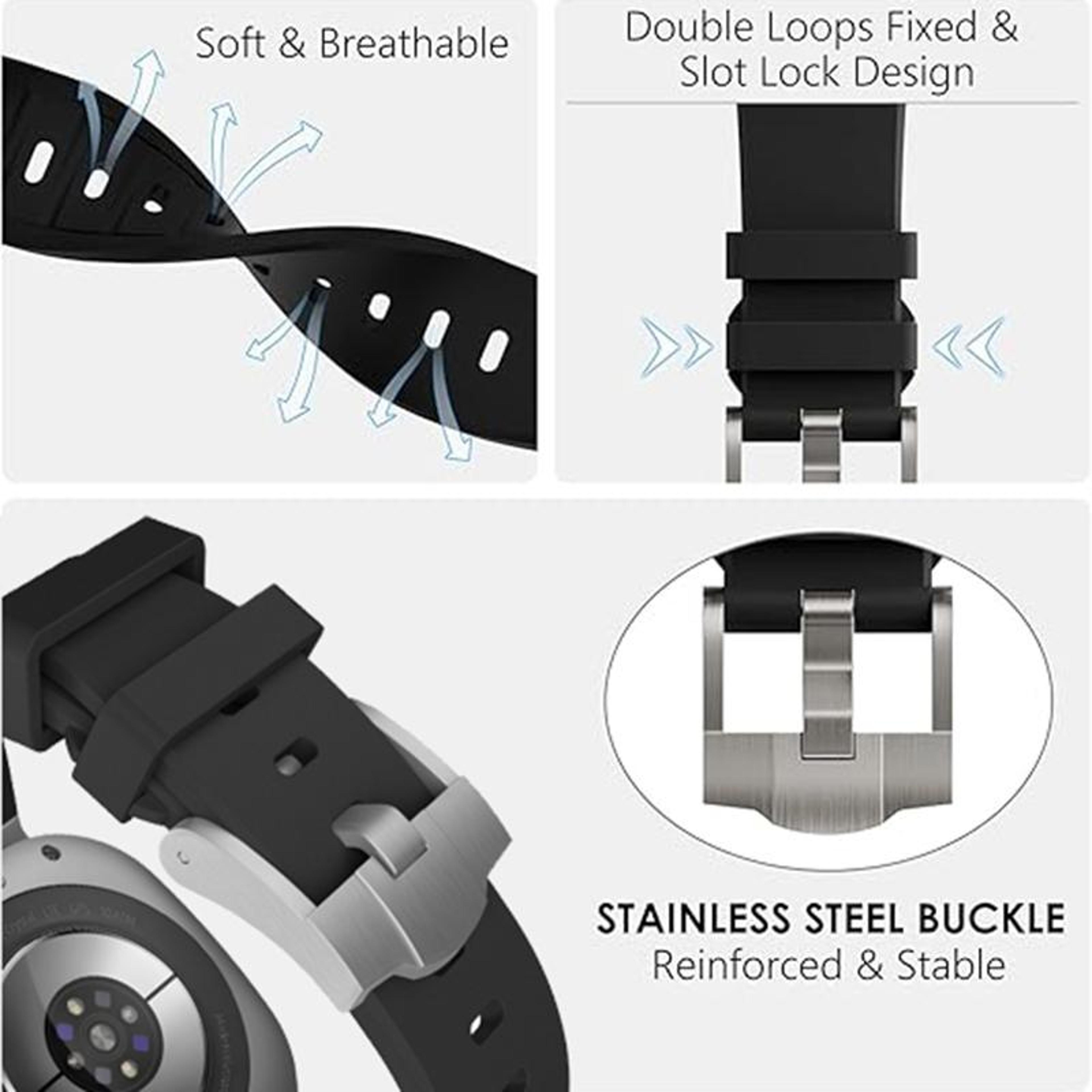 Samsung Galaxy Watch Ultra 47mm 2025 Liquid Silicone Watch Band Soft Adjustable Replacement Strap 4